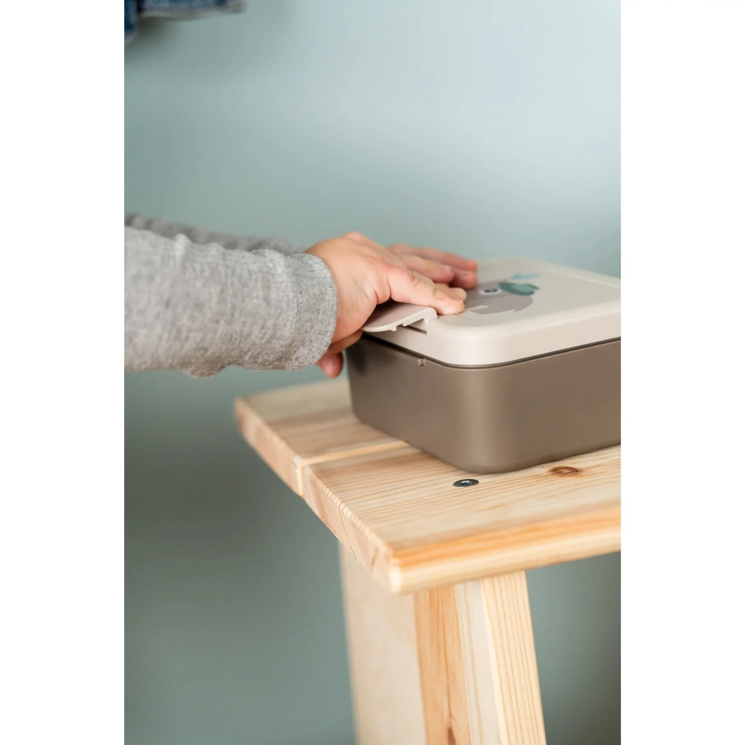 DonebyDeer Sand Tiny Trails Tiny Lunch Box With Snack Picks - Image 3