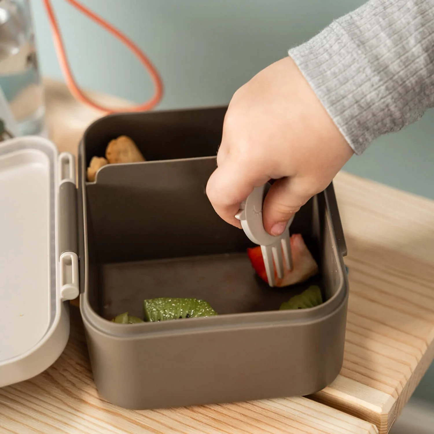 DonebyDeer Sand Tiny Trails Tiny Lunch Box With Snack Picks - Image 6