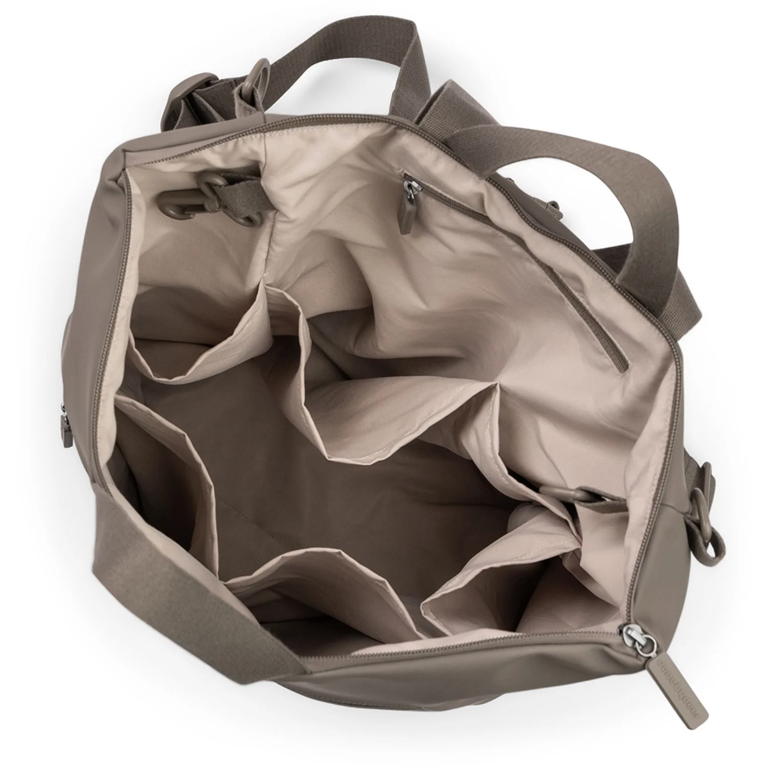 DonebyDeer Taupe Diaper Backpack - Image 10