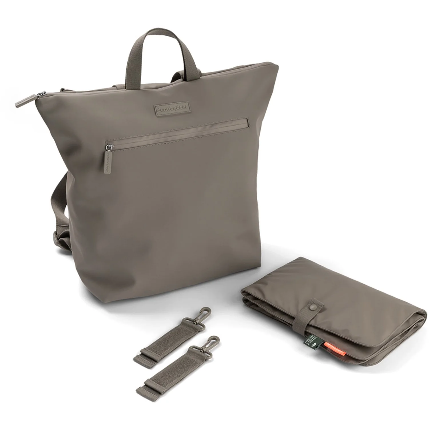 DonebyDeer Taupe Diaper Backpack - Image 8