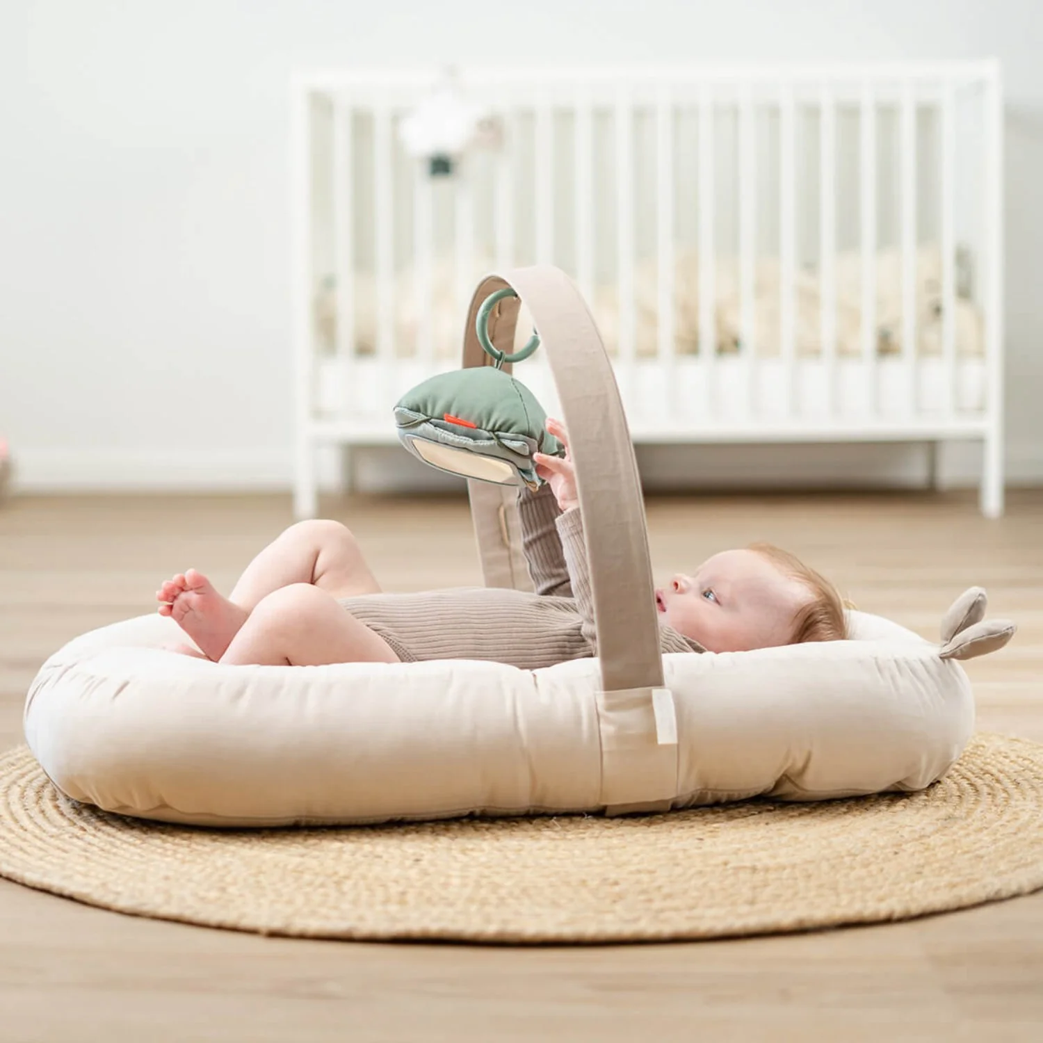 DonebyDeer Tiny Farm Green Baby Contrast Cart Holder - Image 5