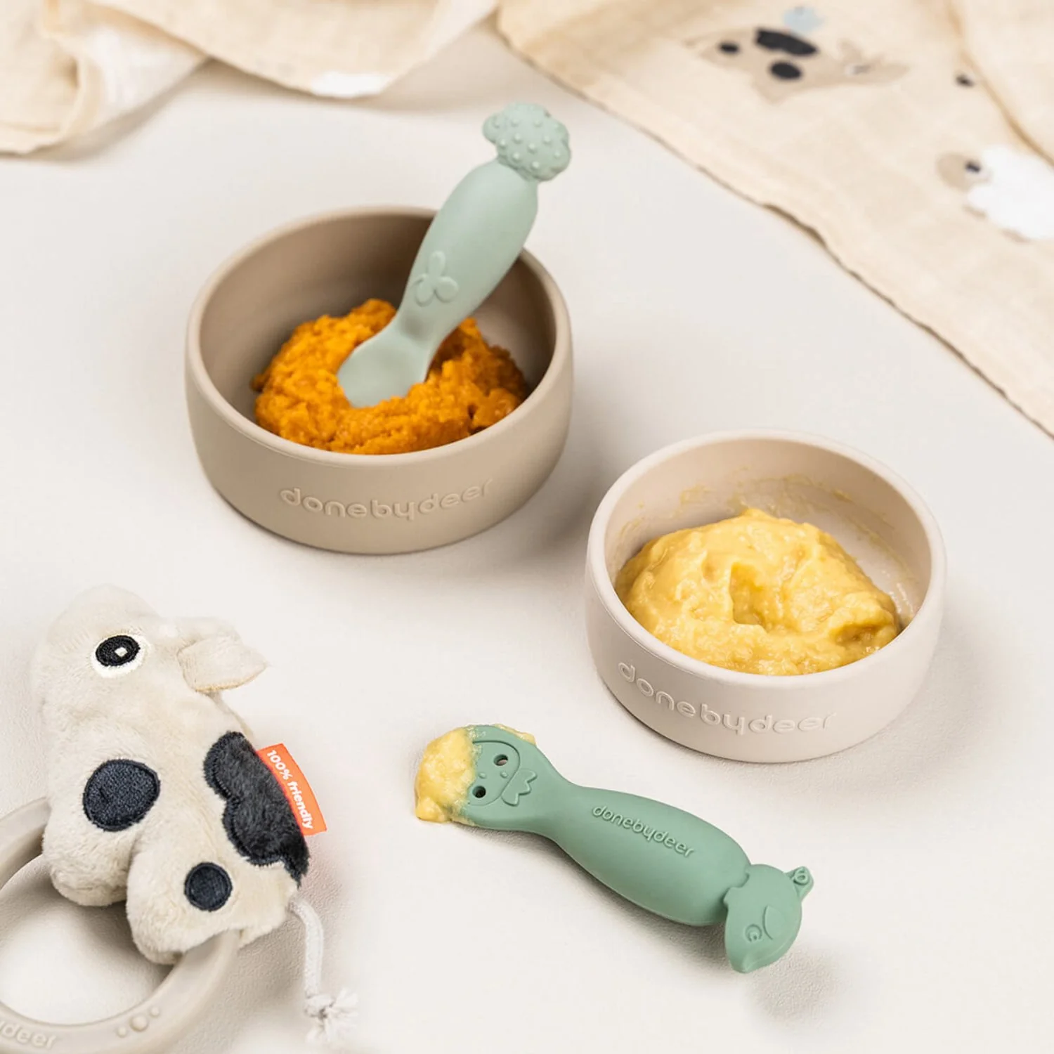 DonebyDeer Tiny Farm Green Learning Spoon Set - Image 2