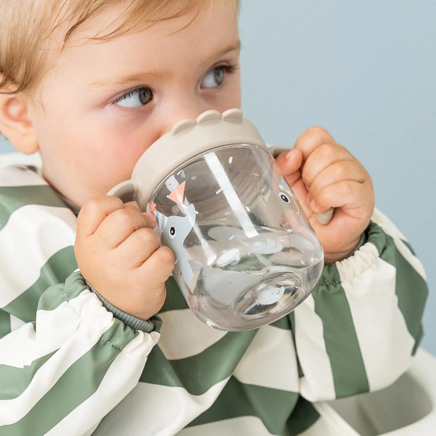 DonebyDeer Tiny Farm Powder Learning Sippy Cup 2 Handles - Image 2