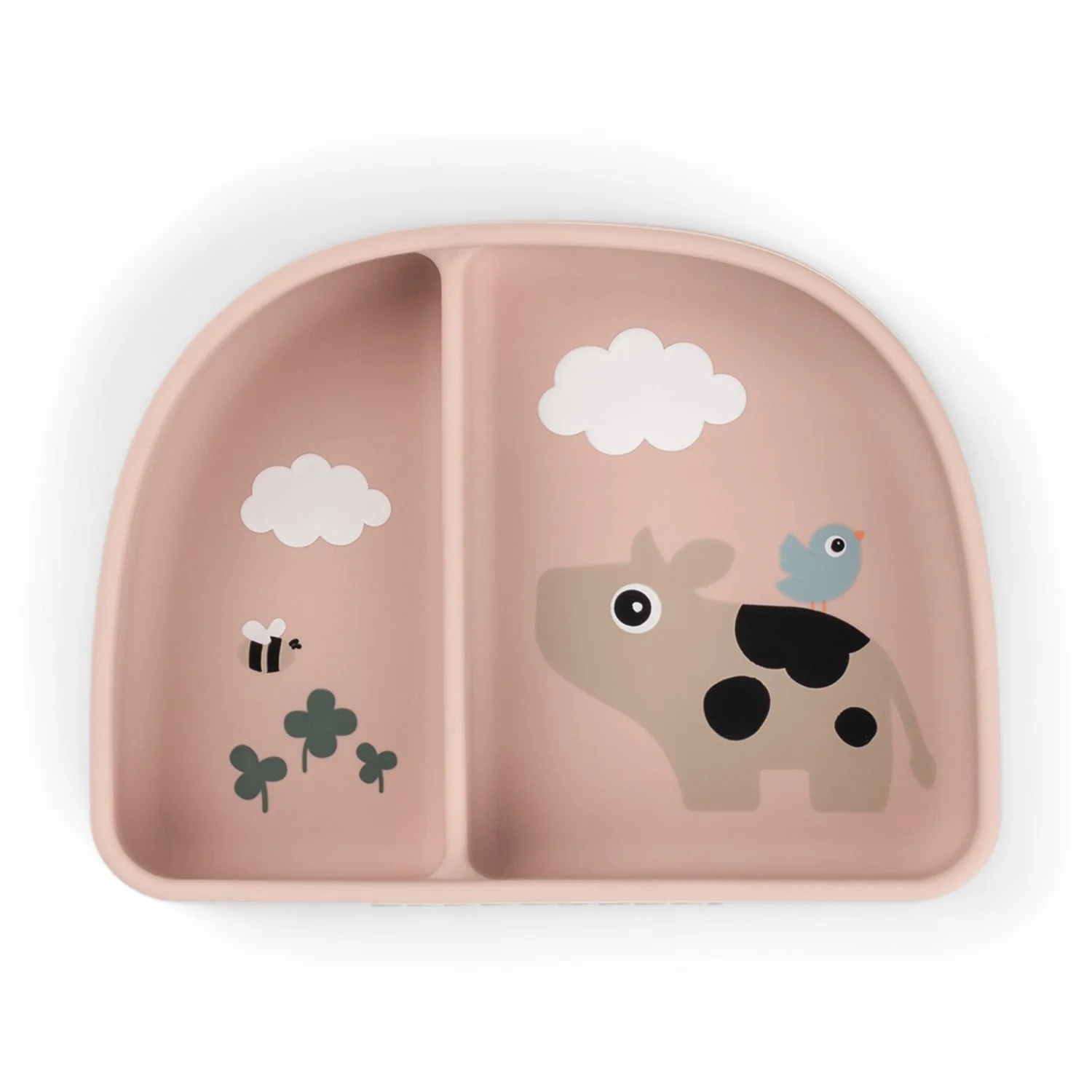 DonebyDeer Tiny Farm Powder Stick&Stay Divided Bowl