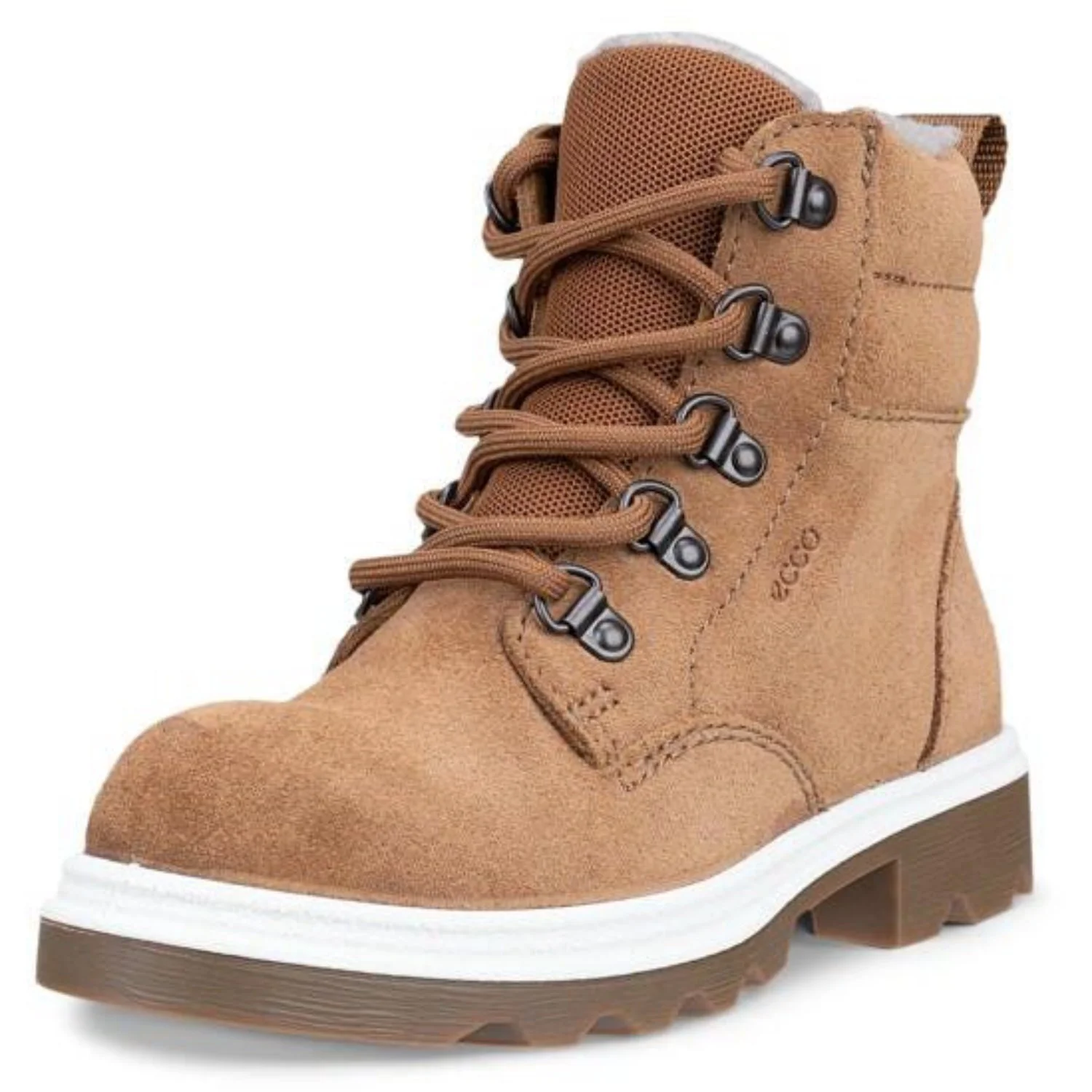 Ecco Camel Grainer K Lace Up Boot