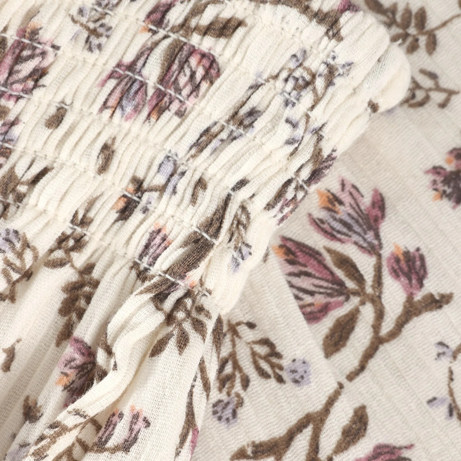 En Fant Eggnog Skirt Floral Woven - Image 2