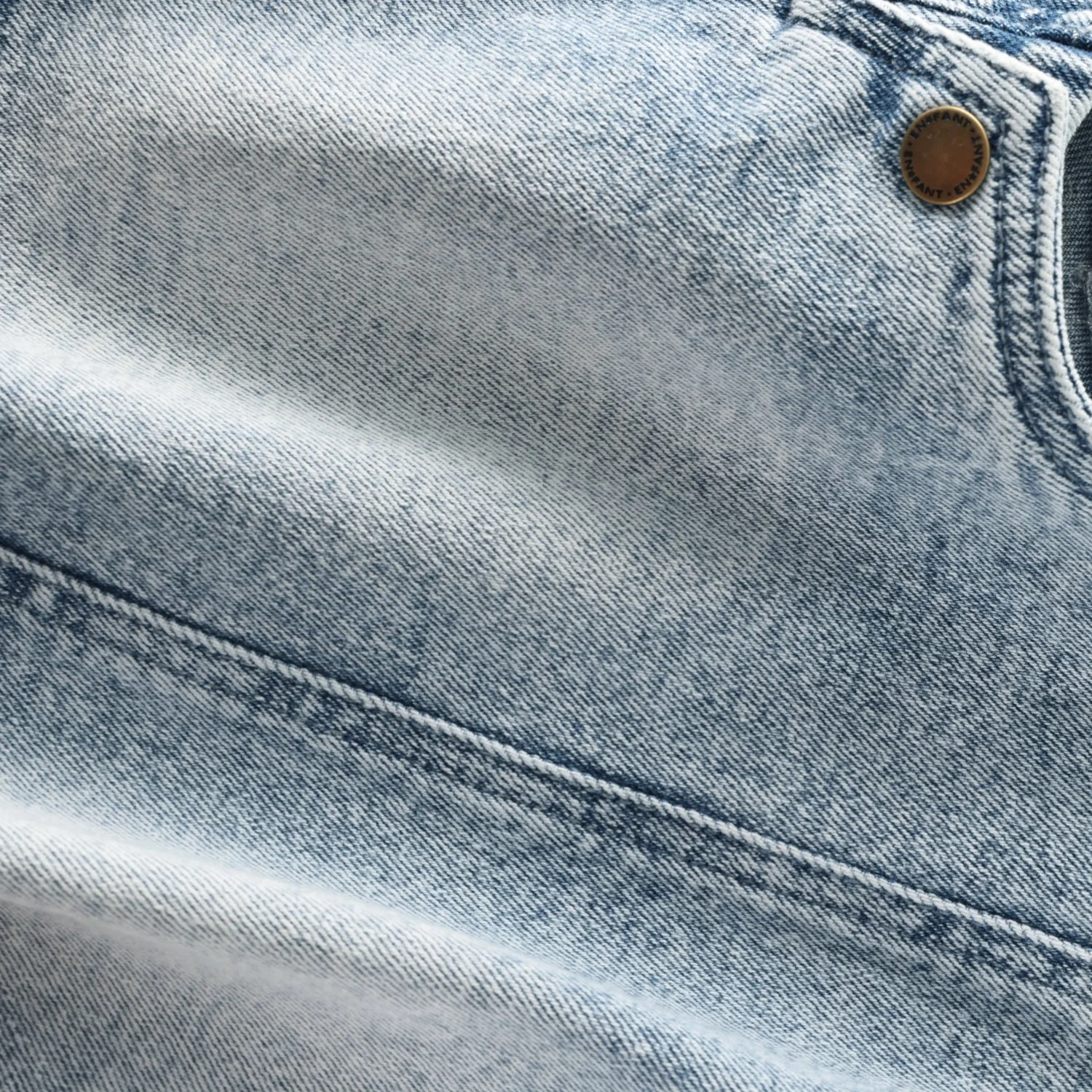 En Fant Light Blue Denim Dress Denim - Image 2