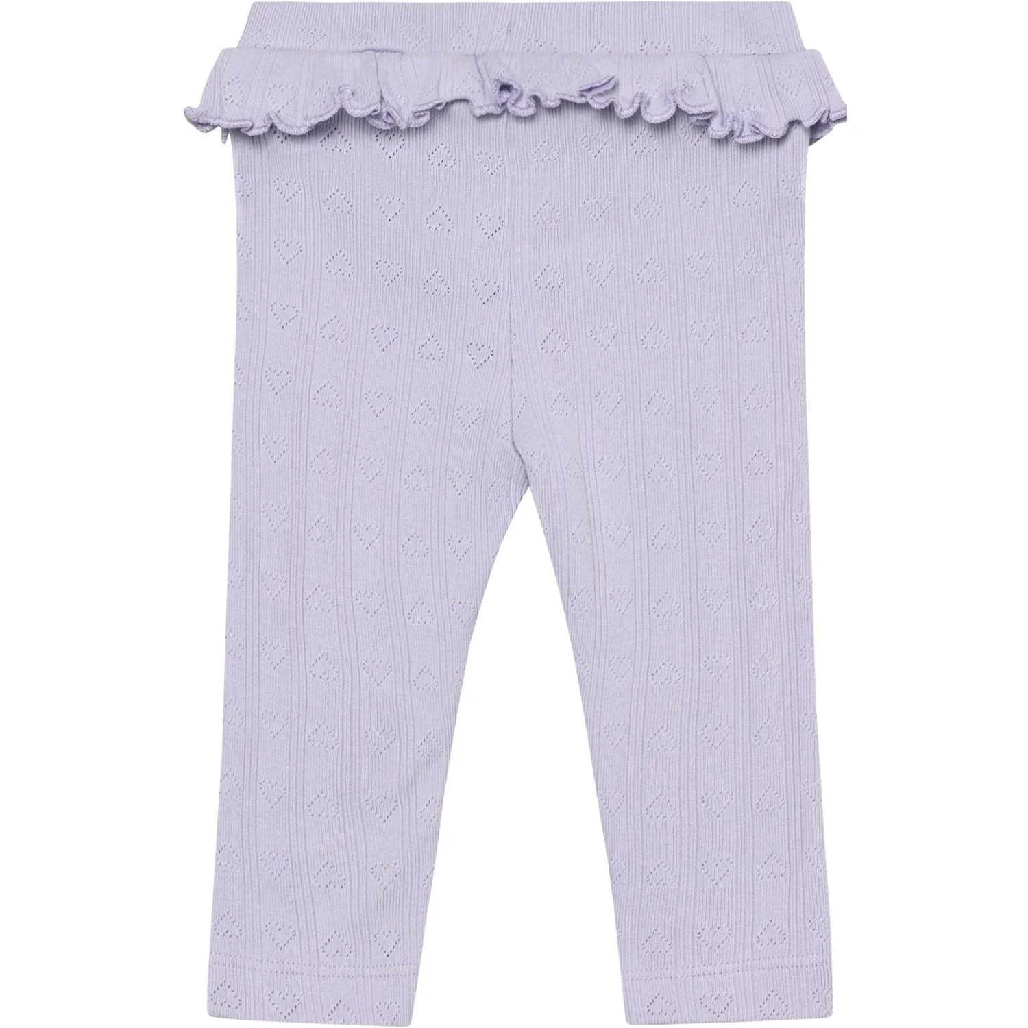 En Fant Purple Heather Leggings Pointelle - Image 2