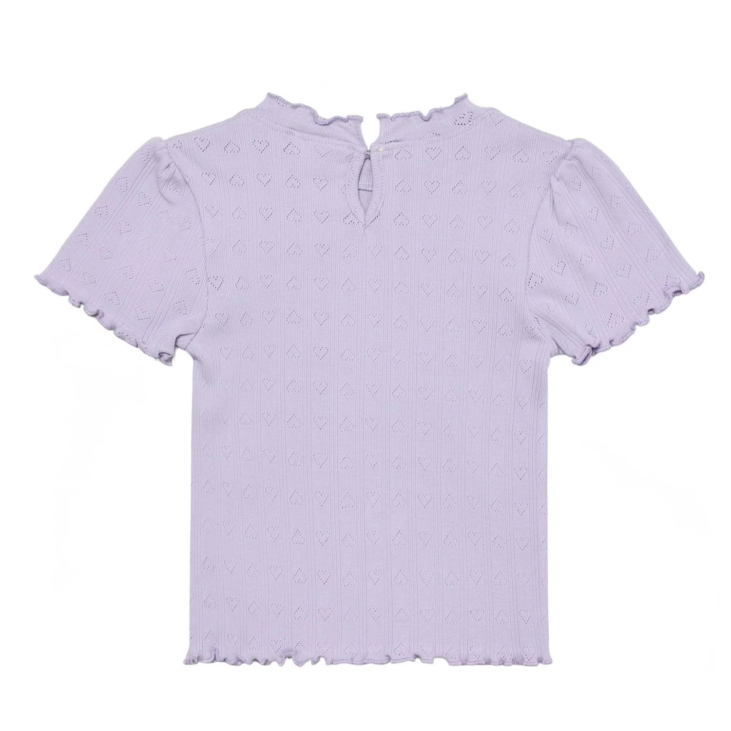 En Fant Purple Heather T-Shirt Ss Pointelle - Image 3