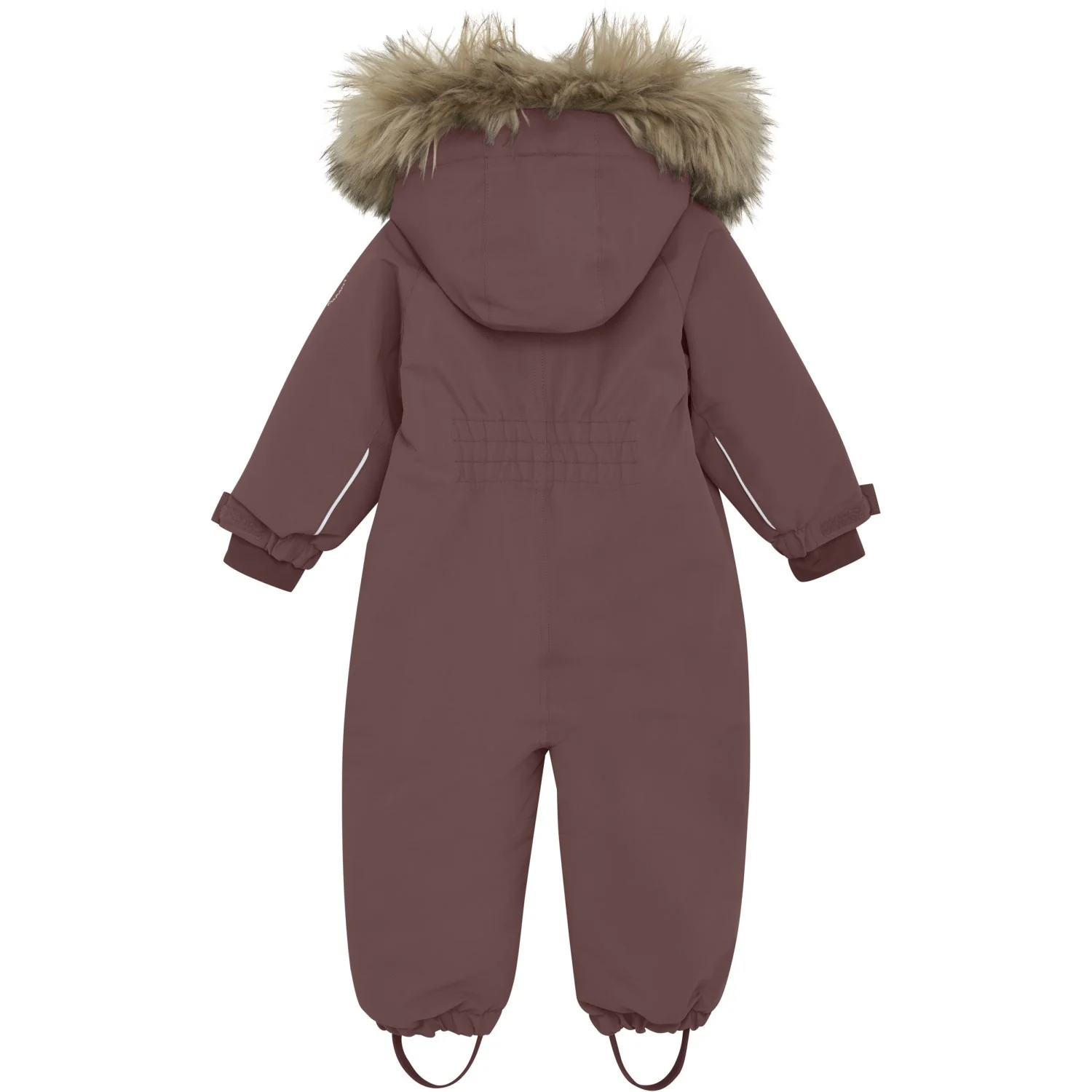 En Fant Rose Taupe Baby Snowsuit W. Fake Fur - Image 2