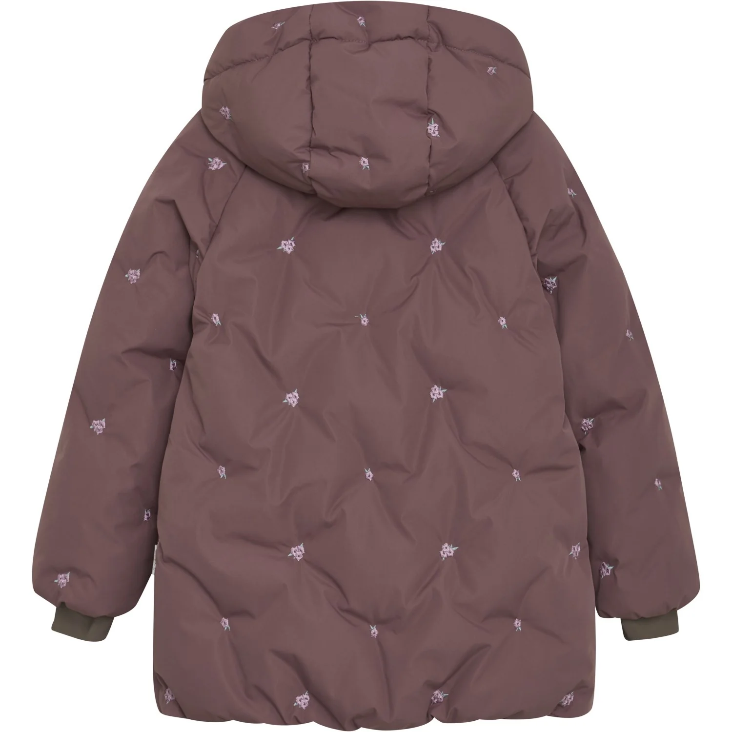 En Fant Rose Taupe Jacket Puffer W. Embroidery - Image 2