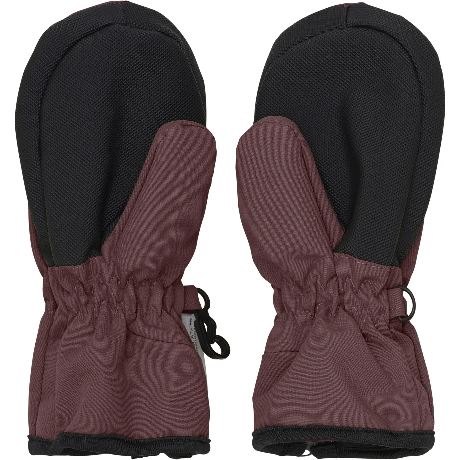 En Fant Rose Taupe Mittens W. Zipper - Image 2