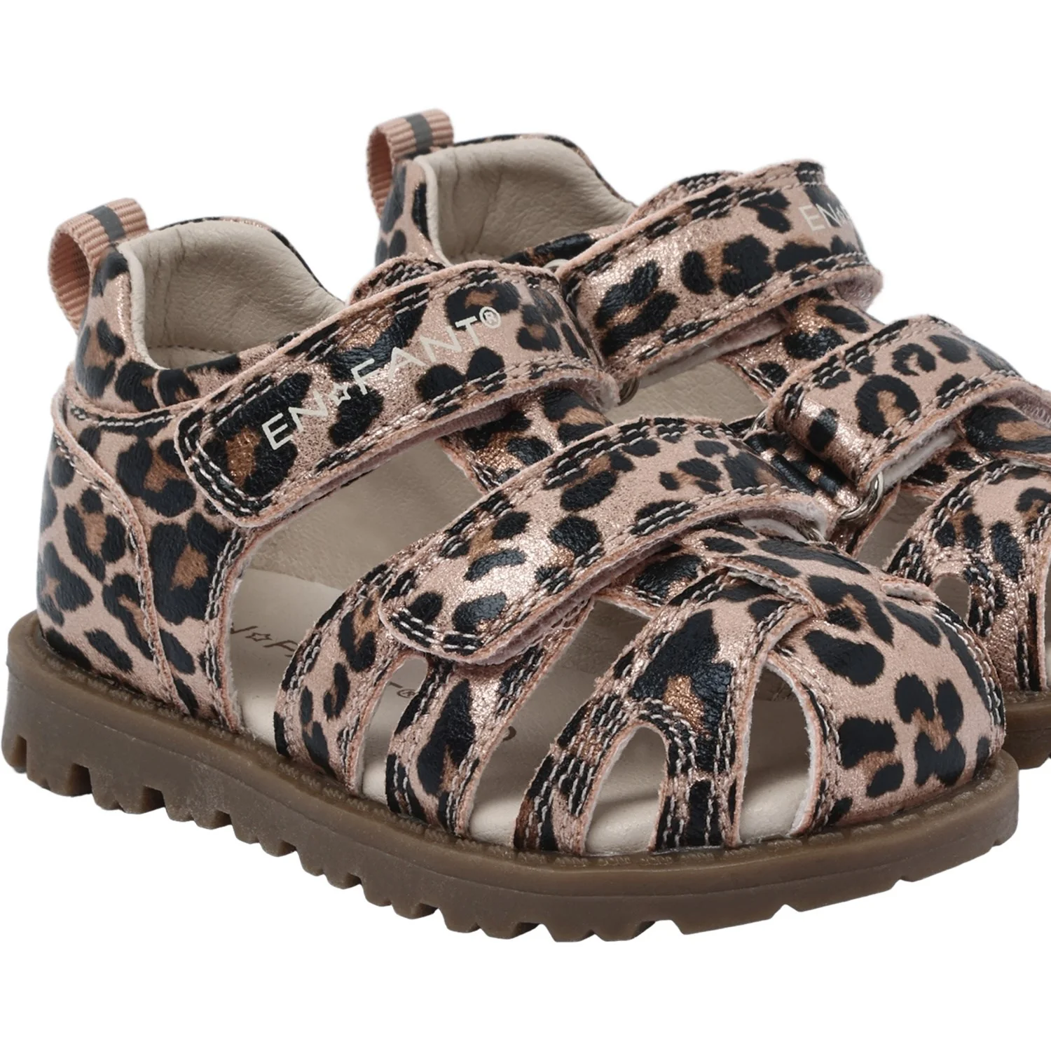 En Fant Sepia Rose Sandal Velcro