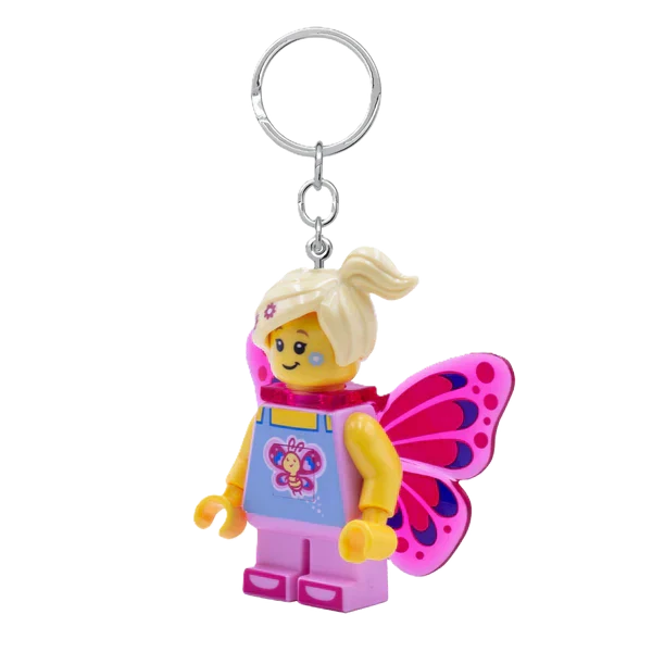 Euromic Lego® Iconic Butterfly Girl Keychain W/Led Light - Image 3