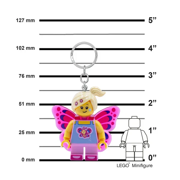 Euromic Lego® Iconic Butterfly Girl Keychain W/Led Light - Image 8