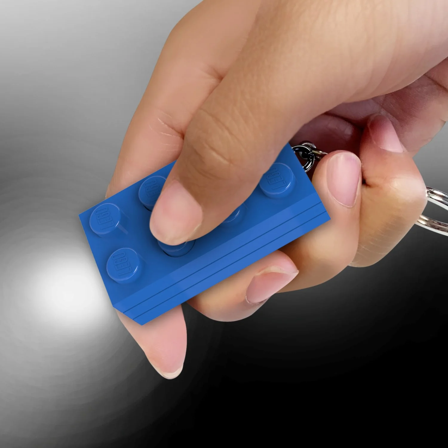 Euromic Lego® Minifigurines™ Keychain Light 2X4 Brick Blue - Image 2