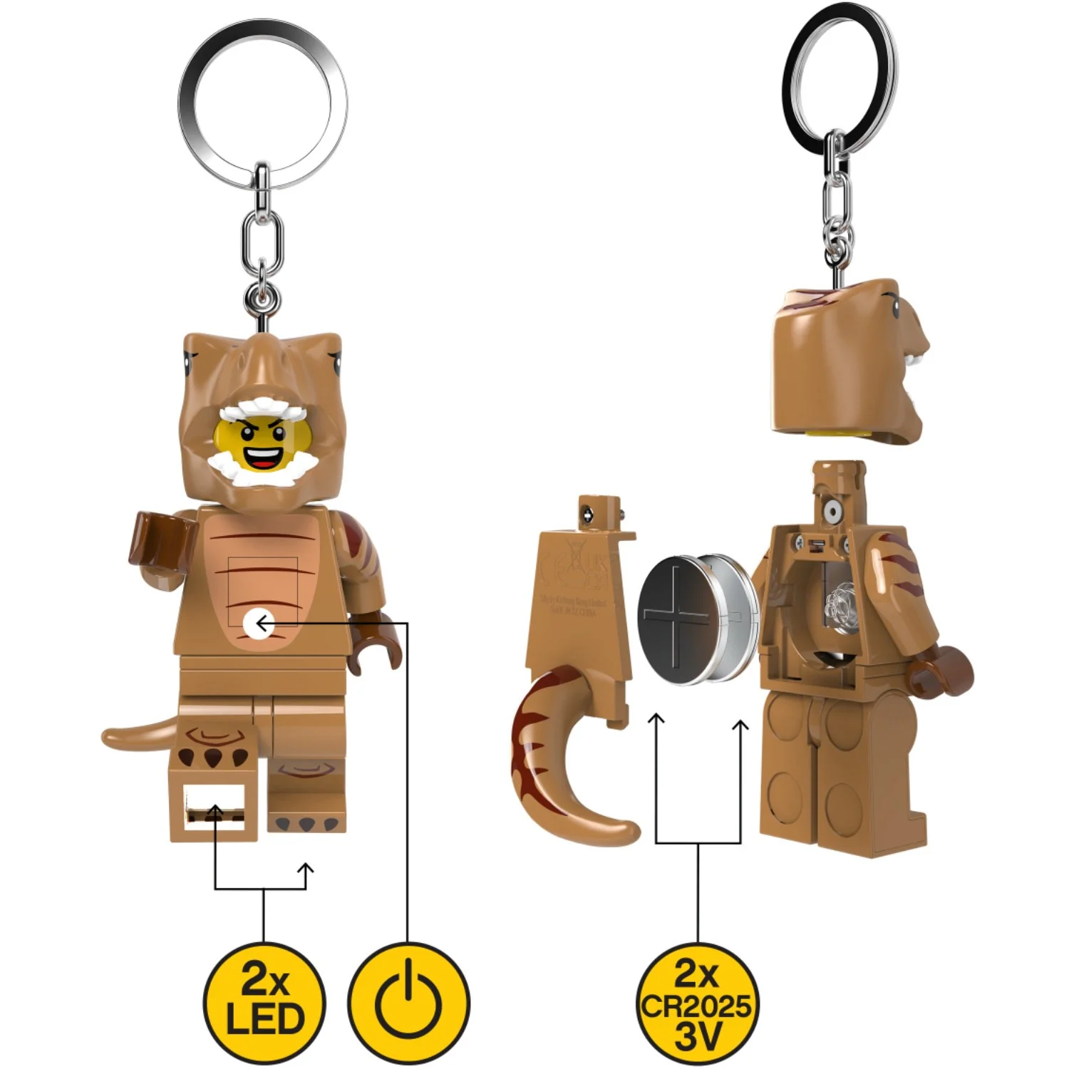 Euromic Lego® Minifigurines™ Keychain Light T-Rex Costume Fan - Image 5