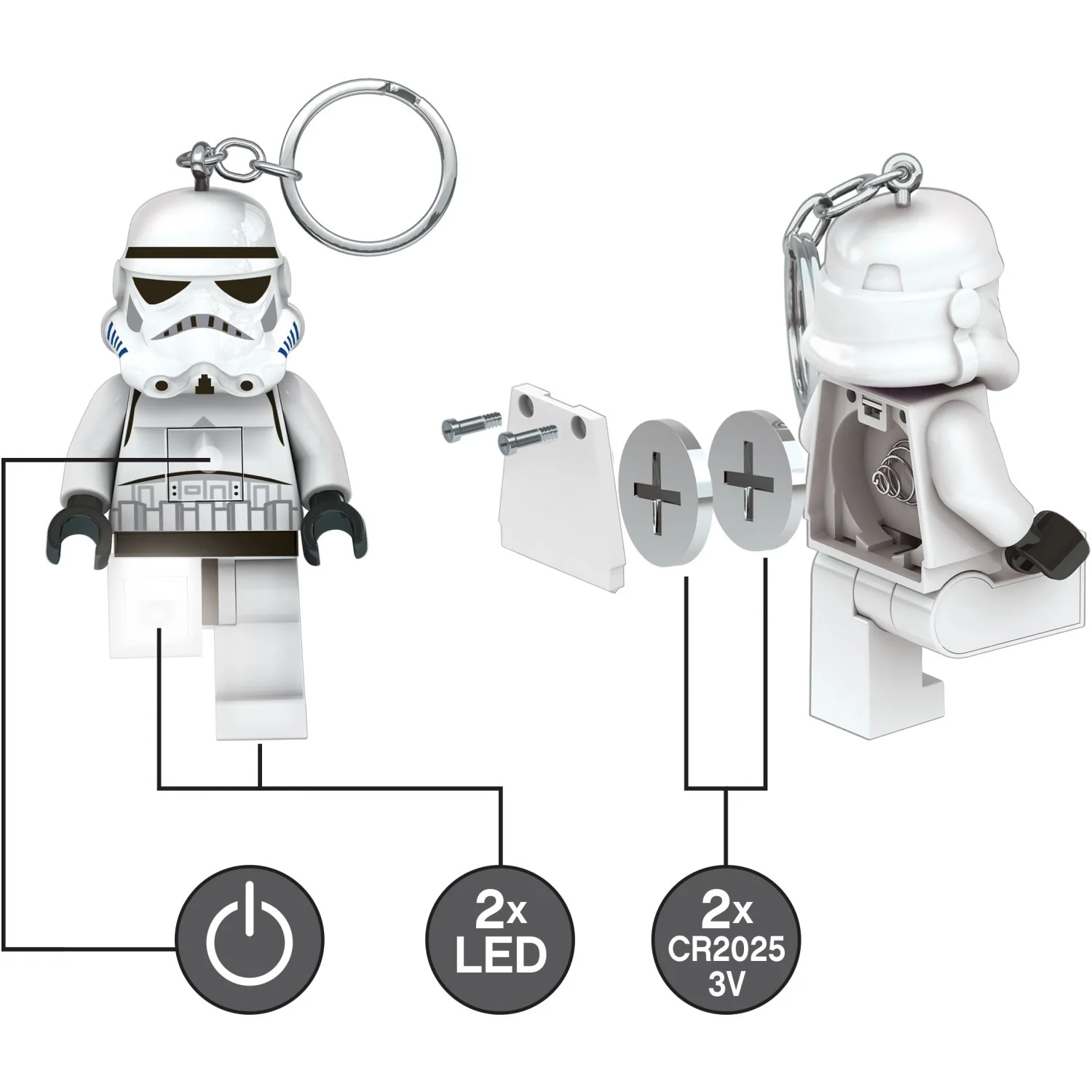 Euromic Stormtrooper Key Chain W/Led Light - Image 6
