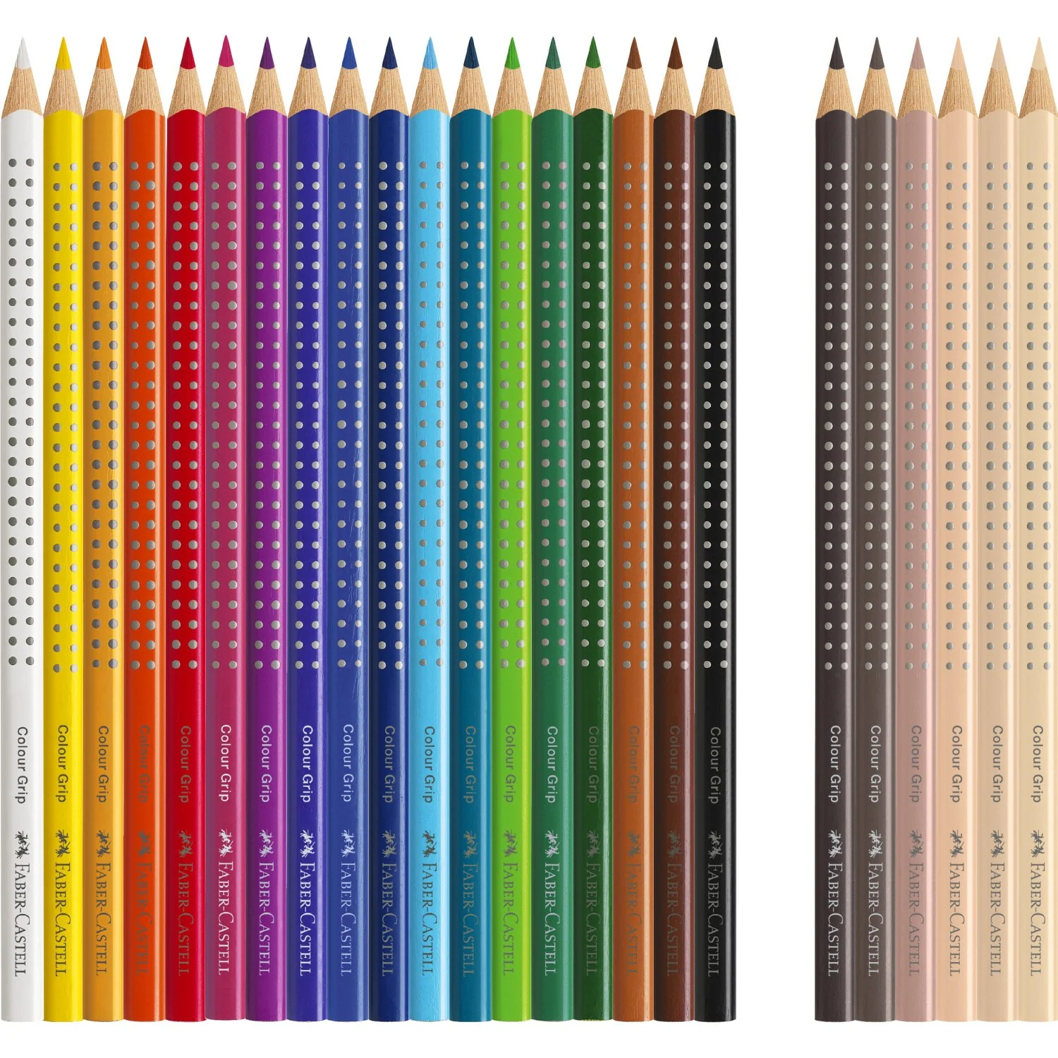 Faber-Castell Grip Crayons "Skin Tones" 24 pcs - Image 2