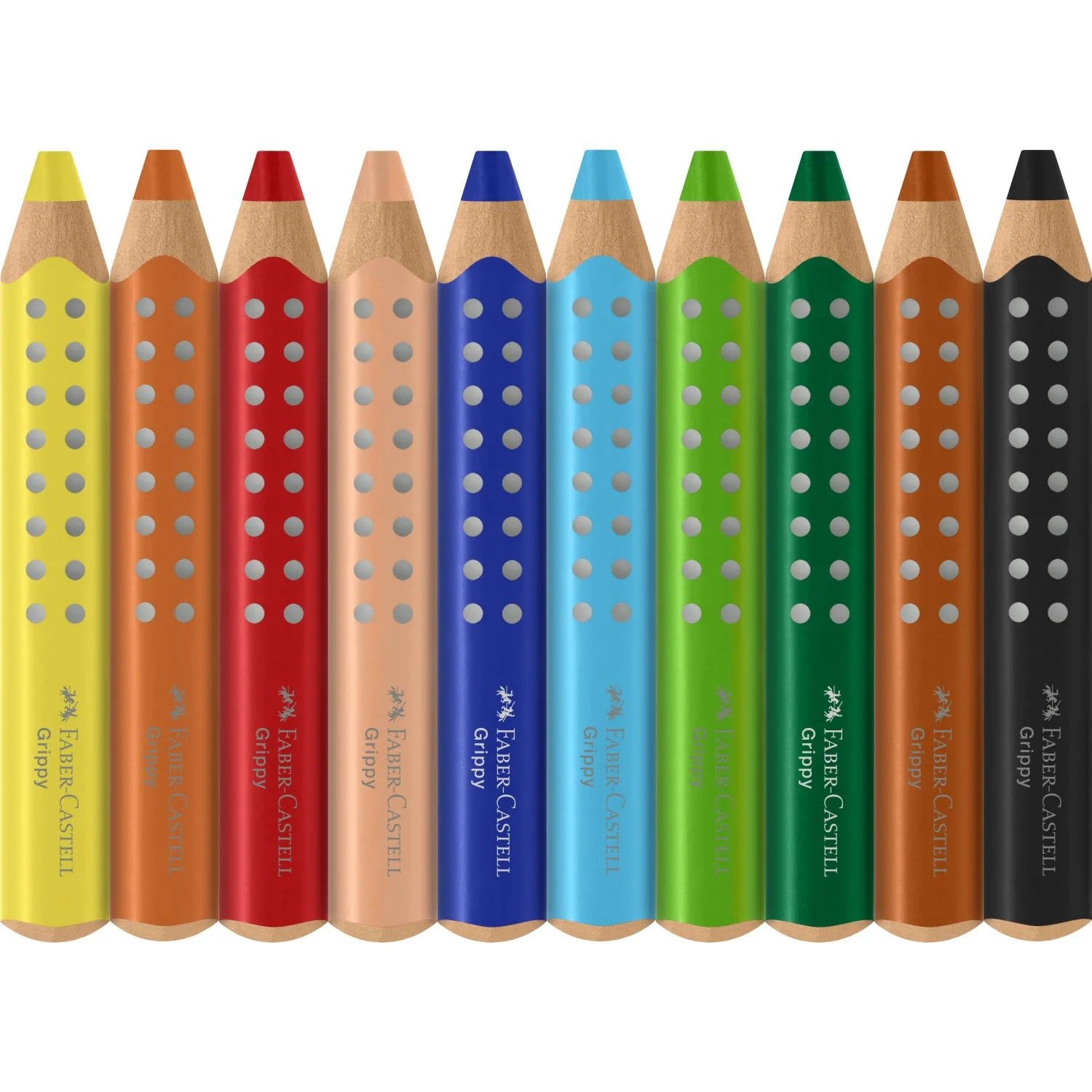 Faber-Castell Grippy XXL Jumbo 10 Ass+Tips - Image 2