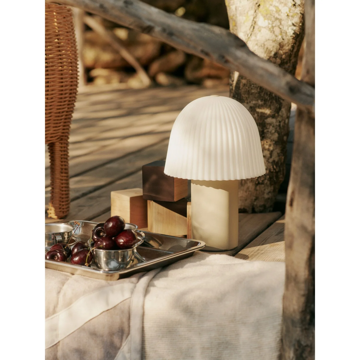 Ferm Living Cashmere/White Frill Portable Lamp - Image 2
