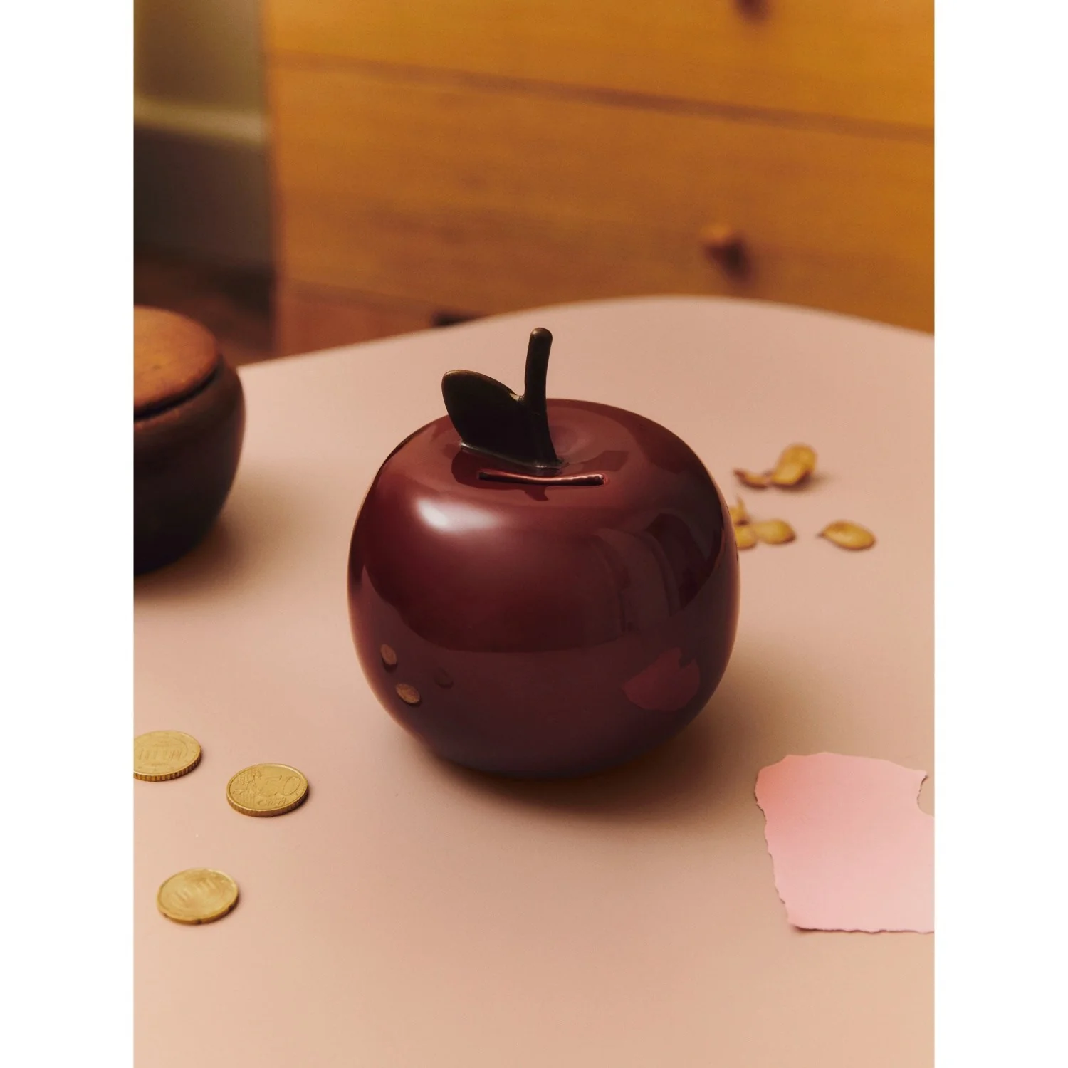 Ferm Living Deep Red Apple Money Bank - Image 7