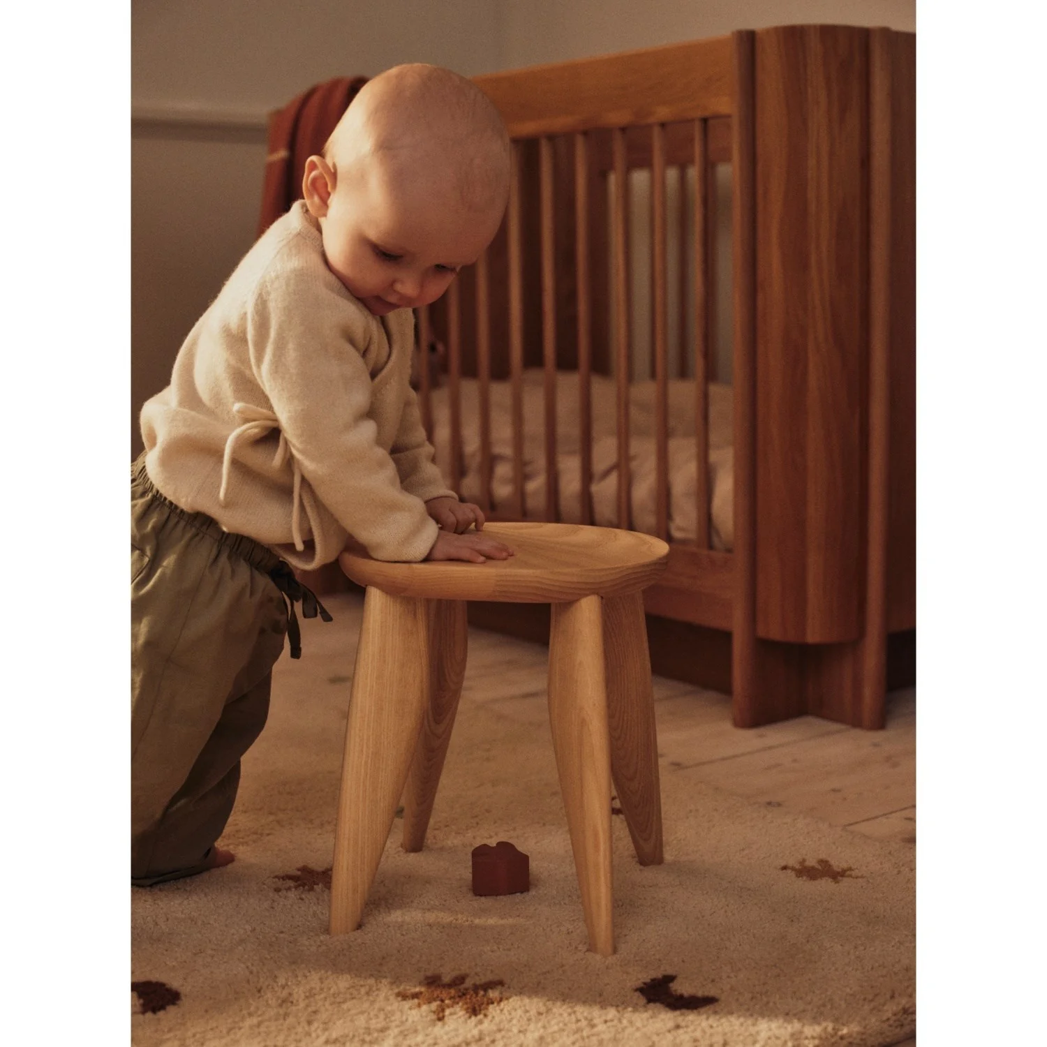 Ferm Living Natural Ash Feve Kids Stool - Image 2