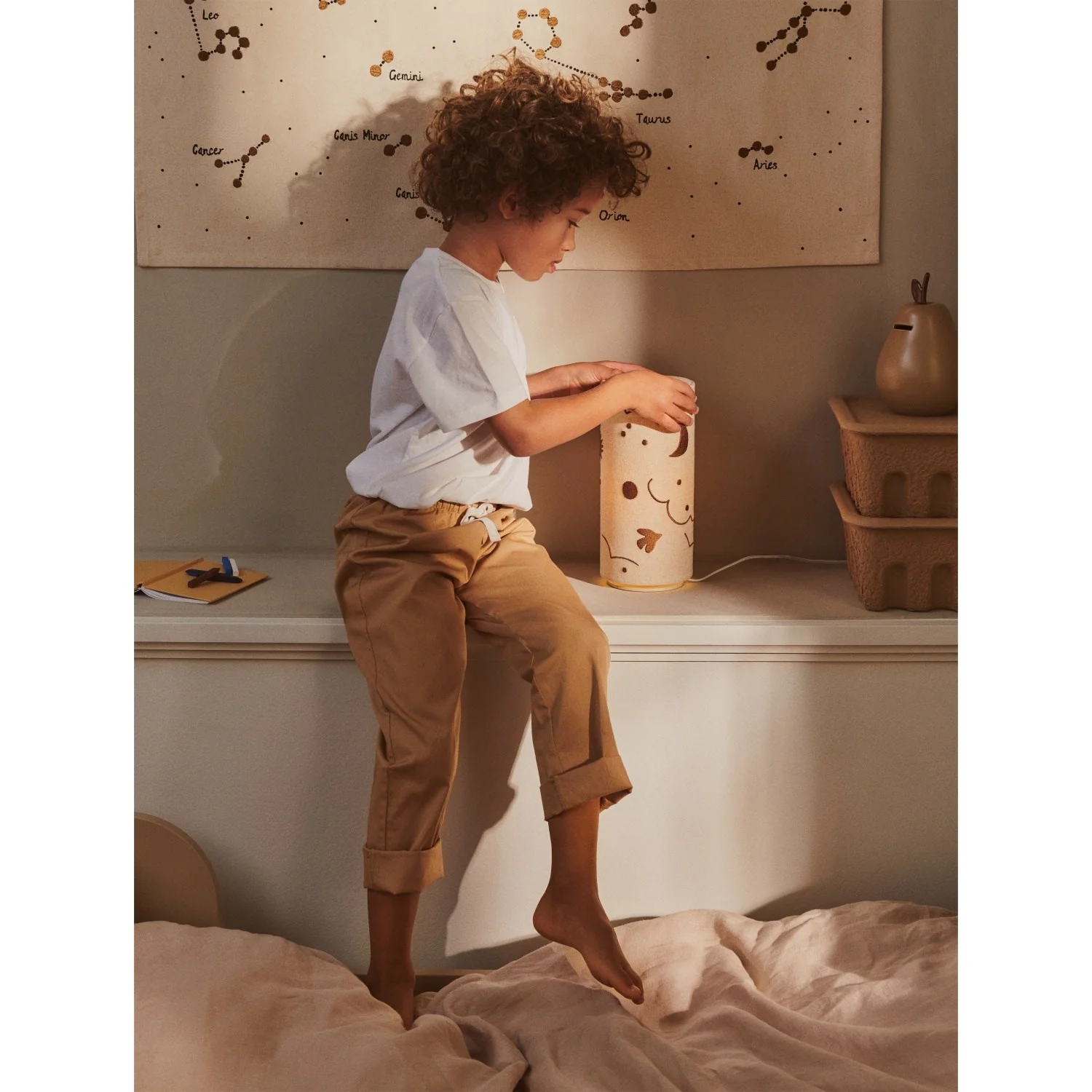 Ferm Living Natural/Bronze Skye Table Lamp - Image 2