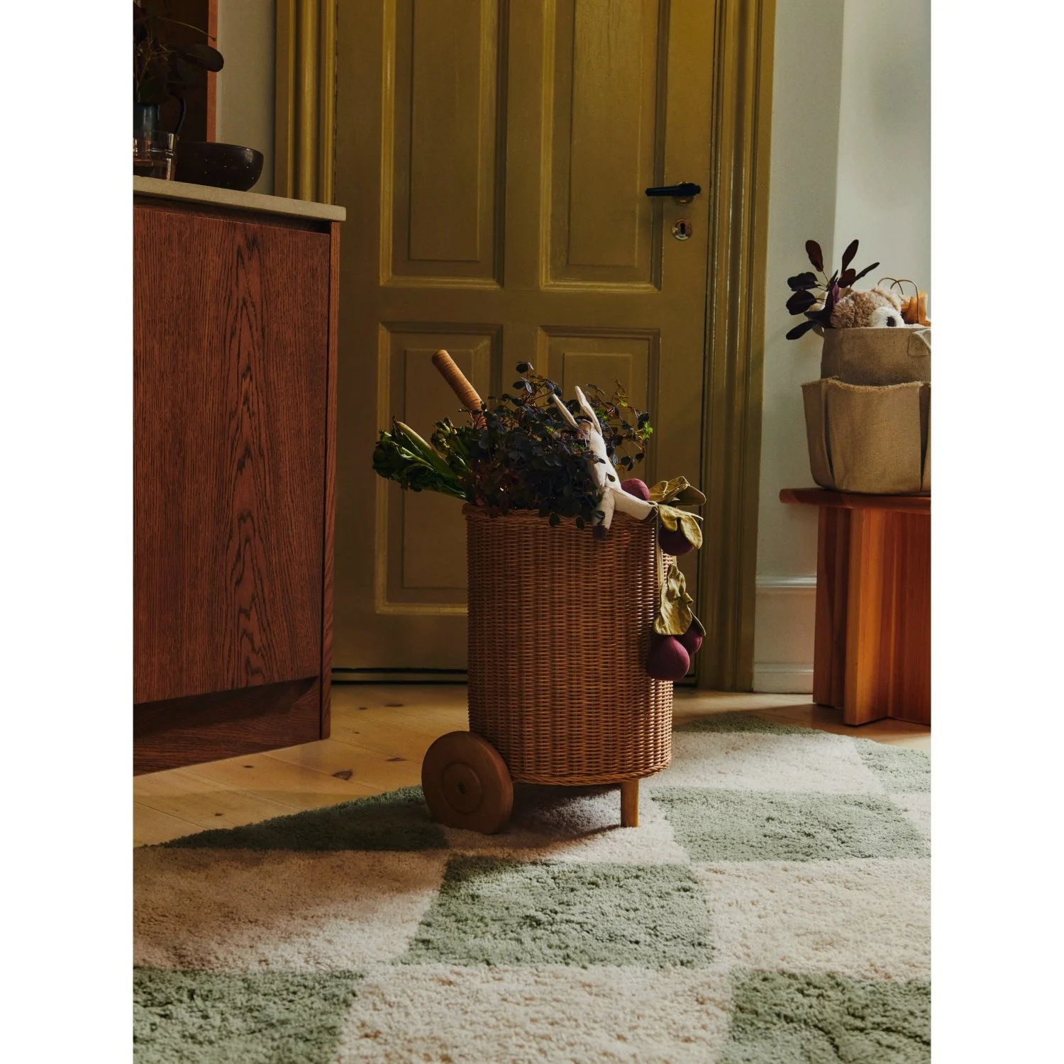 Ferm Living Natural Tukki Trolley - Image 3