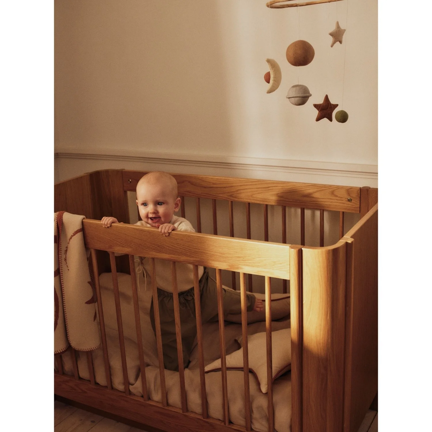 Ferm Living Sienna/Parchment Skye Blanket - Image 2