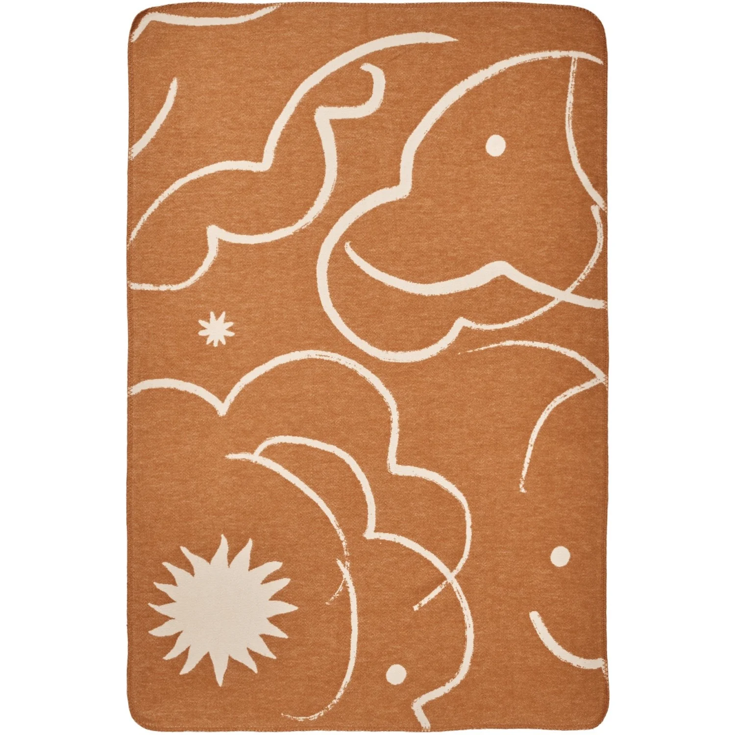 Ferm Living Sienna/Parchment Skye Blanket - Image 6
