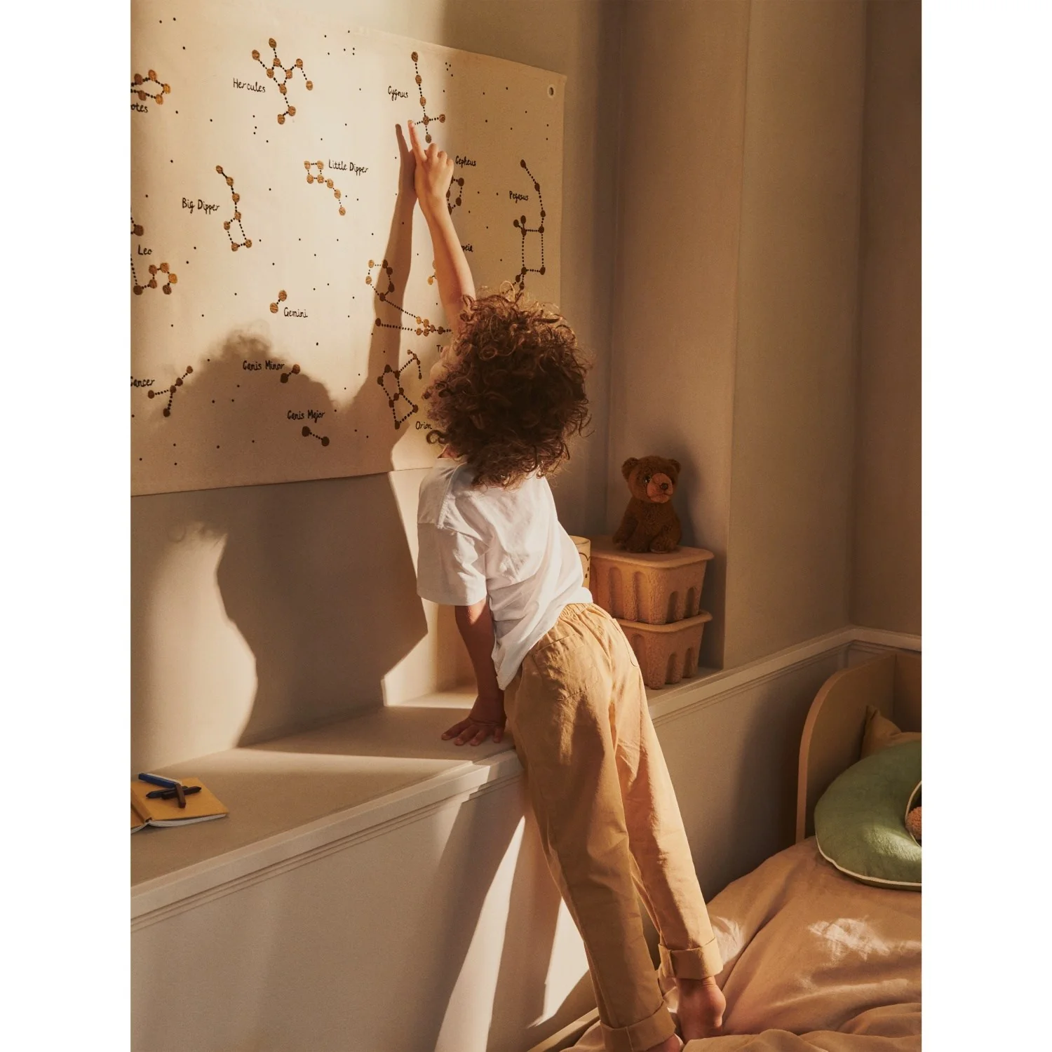 Ferm Living Undyed Constellation Textile Map - Image 2
