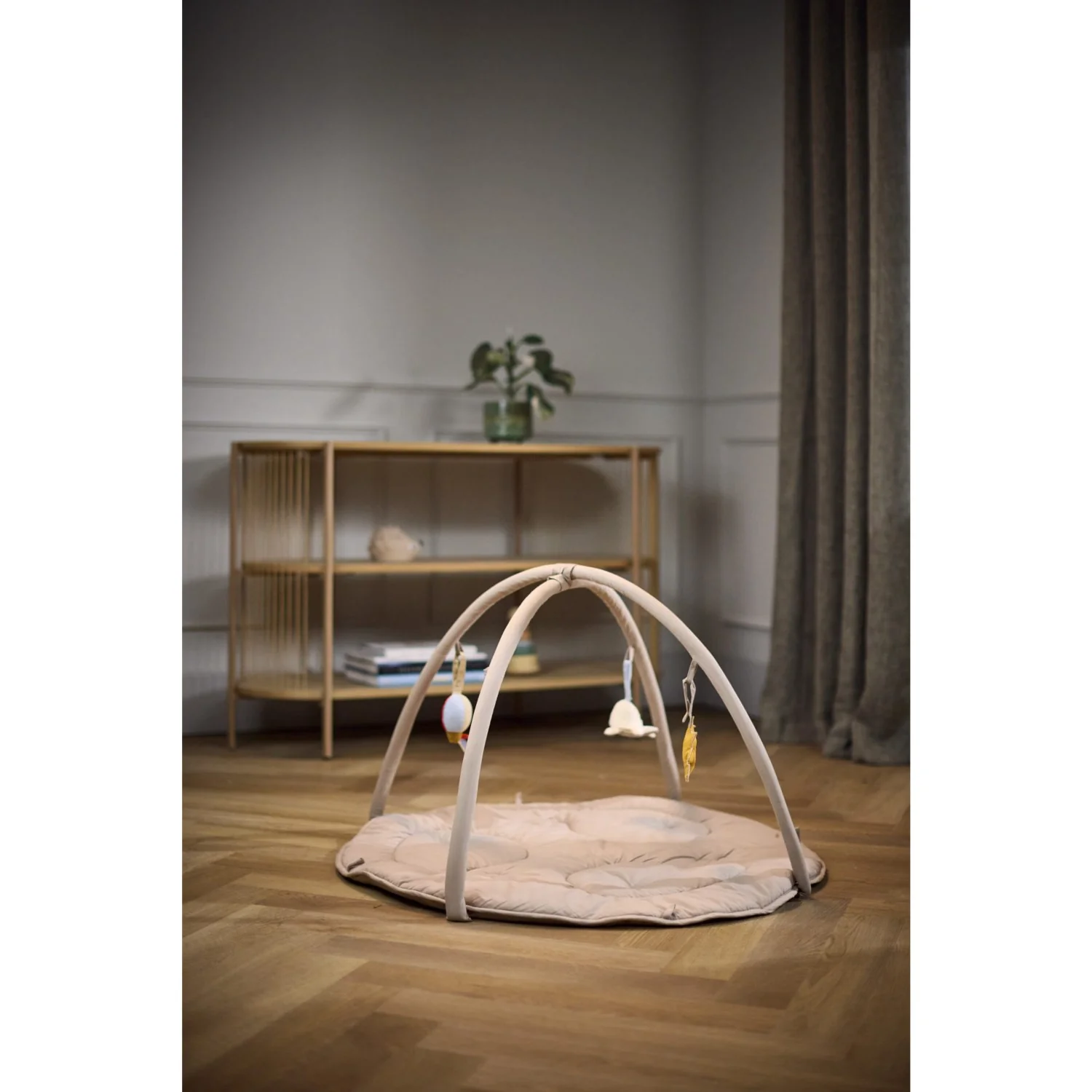 FILIBABBA Beige Fjord Activity Gym Including 3 Sensory Toys - Image 5