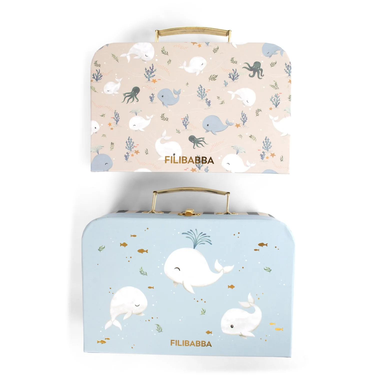 FILIBABBA Christian's Whale Tales Suitcase Set For Play And Storage 2 Pack - Image 7