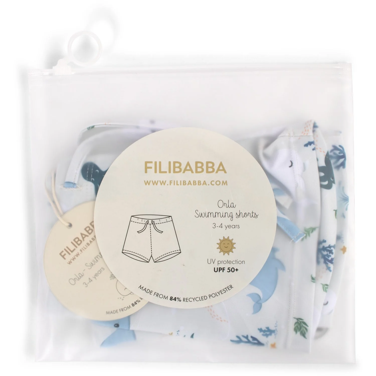 FILIBABBA Christian's Whale Tales Orla Swim Shorts - Image 6