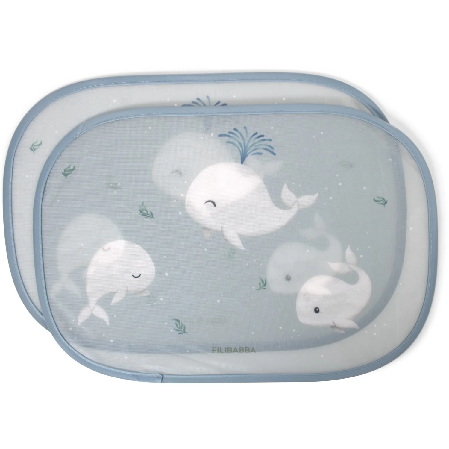FILIBABBA Christian's Whale Tales Sun Visors For The Car 2 Pack