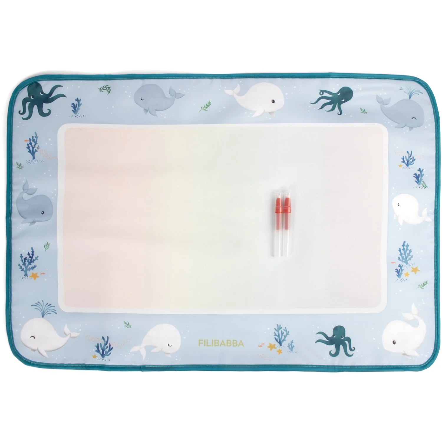 FILIBABBA Christian's Whale Tales Water Drawing Mat