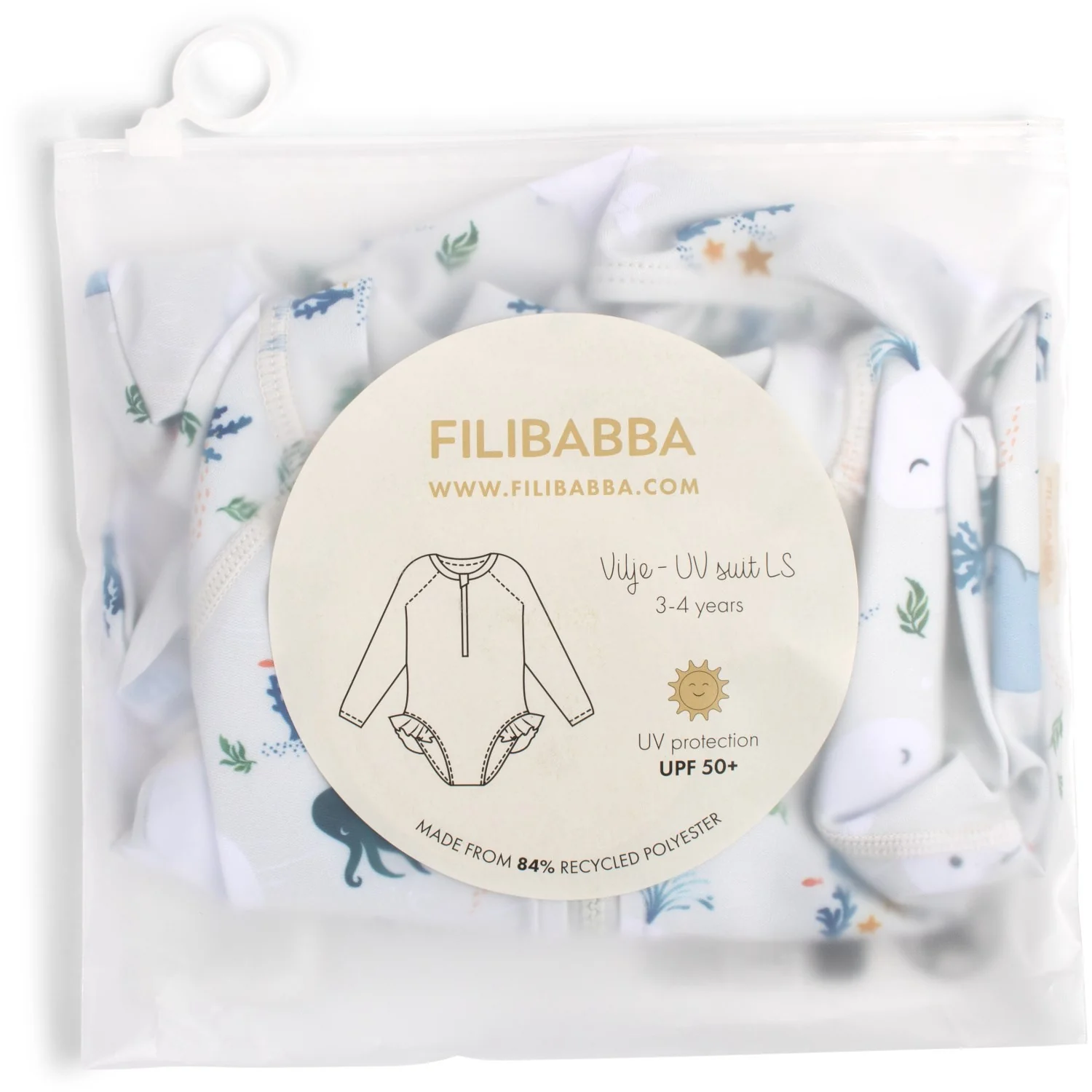 FILIBABBA Christian's Whale Tales Vilje Uv Suit - Image 4
