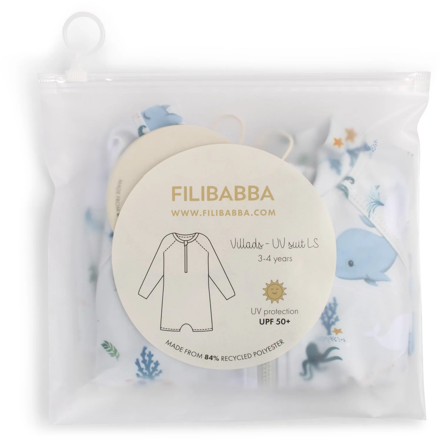 FILIBABBA Christian's Whale Tales Villads Uv Suit - Image 8