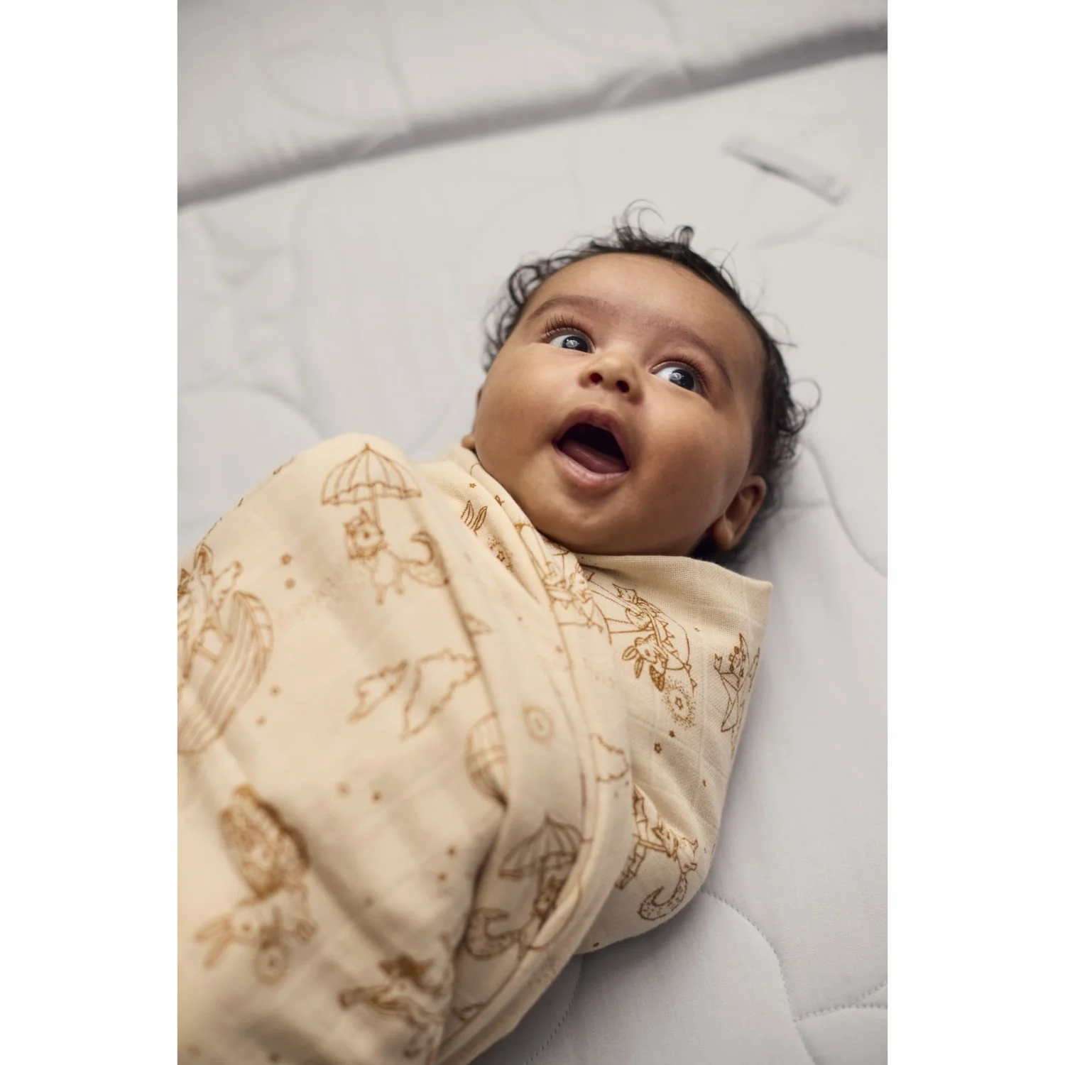 FILIBABBA Dreamy Adventurers Muslin Swaddle Diaper 120x120 Cm Gots - Image 3