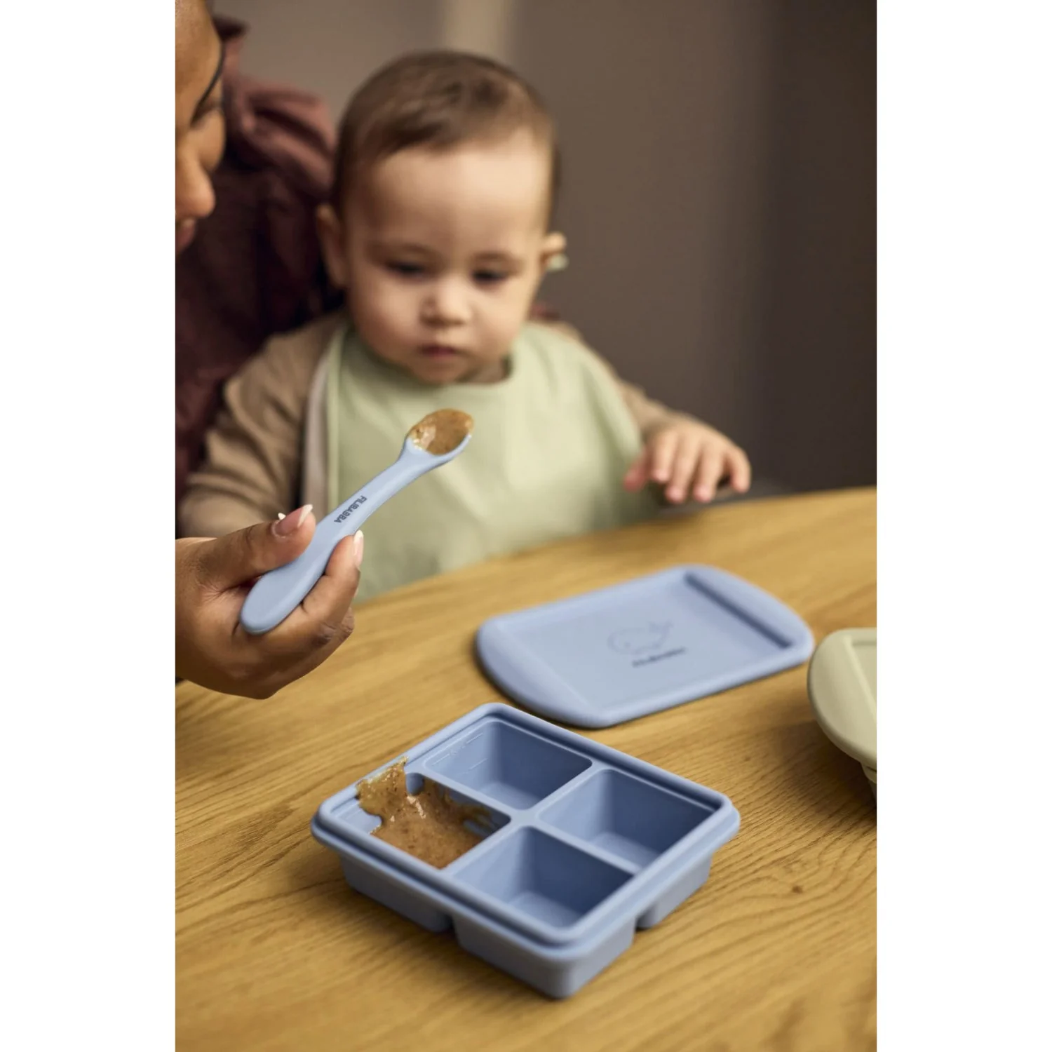 FILIBABBA Ocean Mix Silicone Feeding Spoons 3-Pack - Image 3