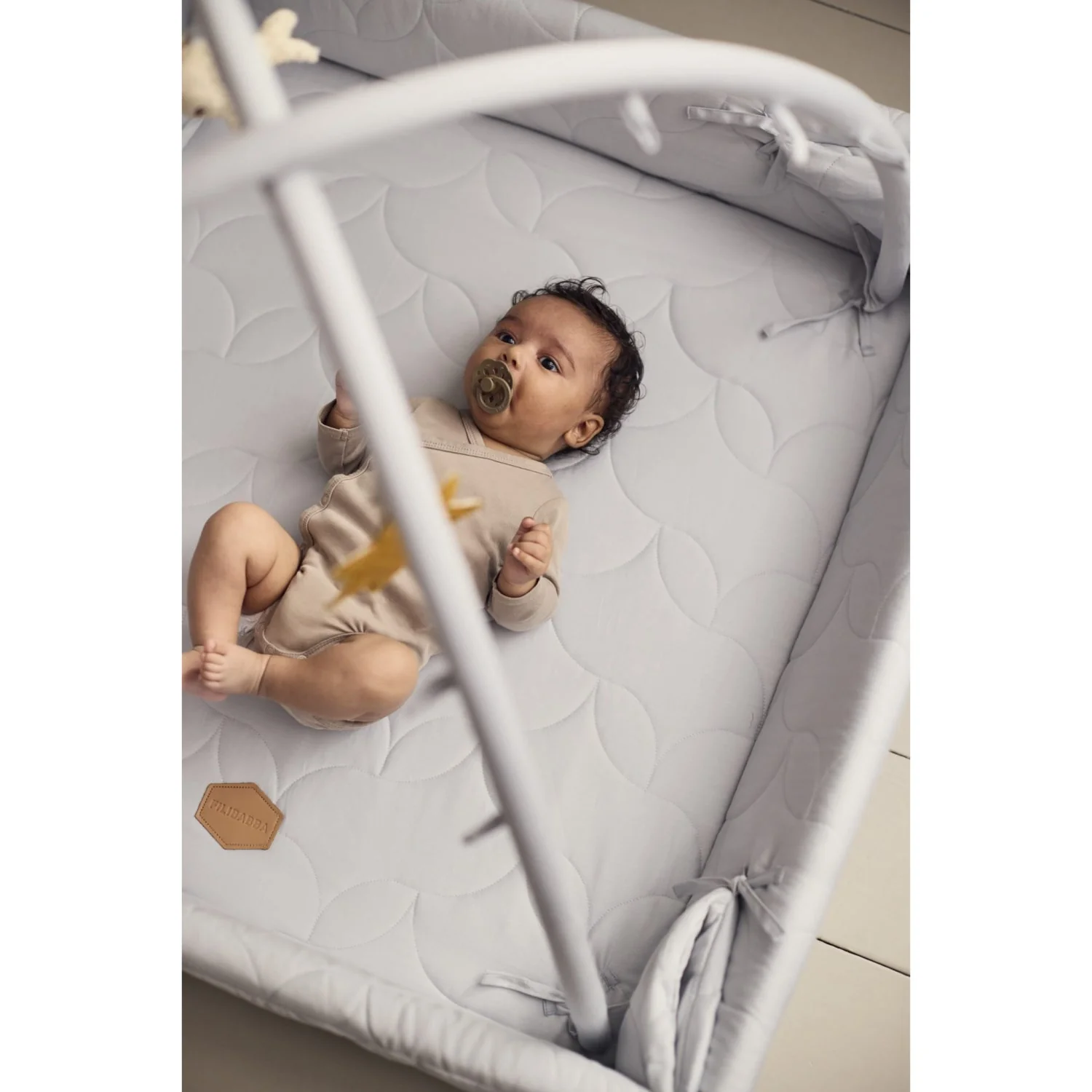 FILIBABBA Pearl Blue Activity Nest Soft Quilt - Image 3