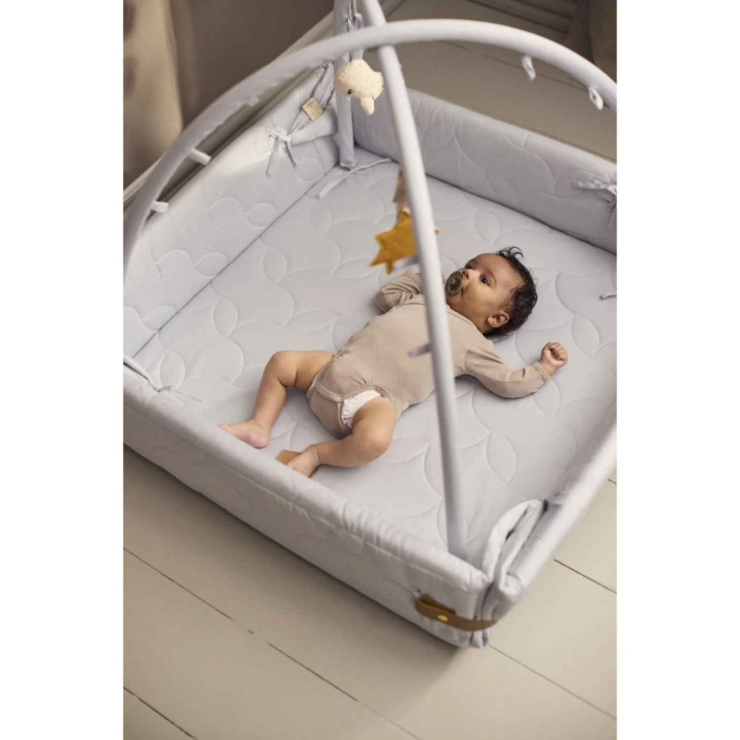 FILIBABBA Pearl Blue Activity Nest Soft Quilt - Image 6