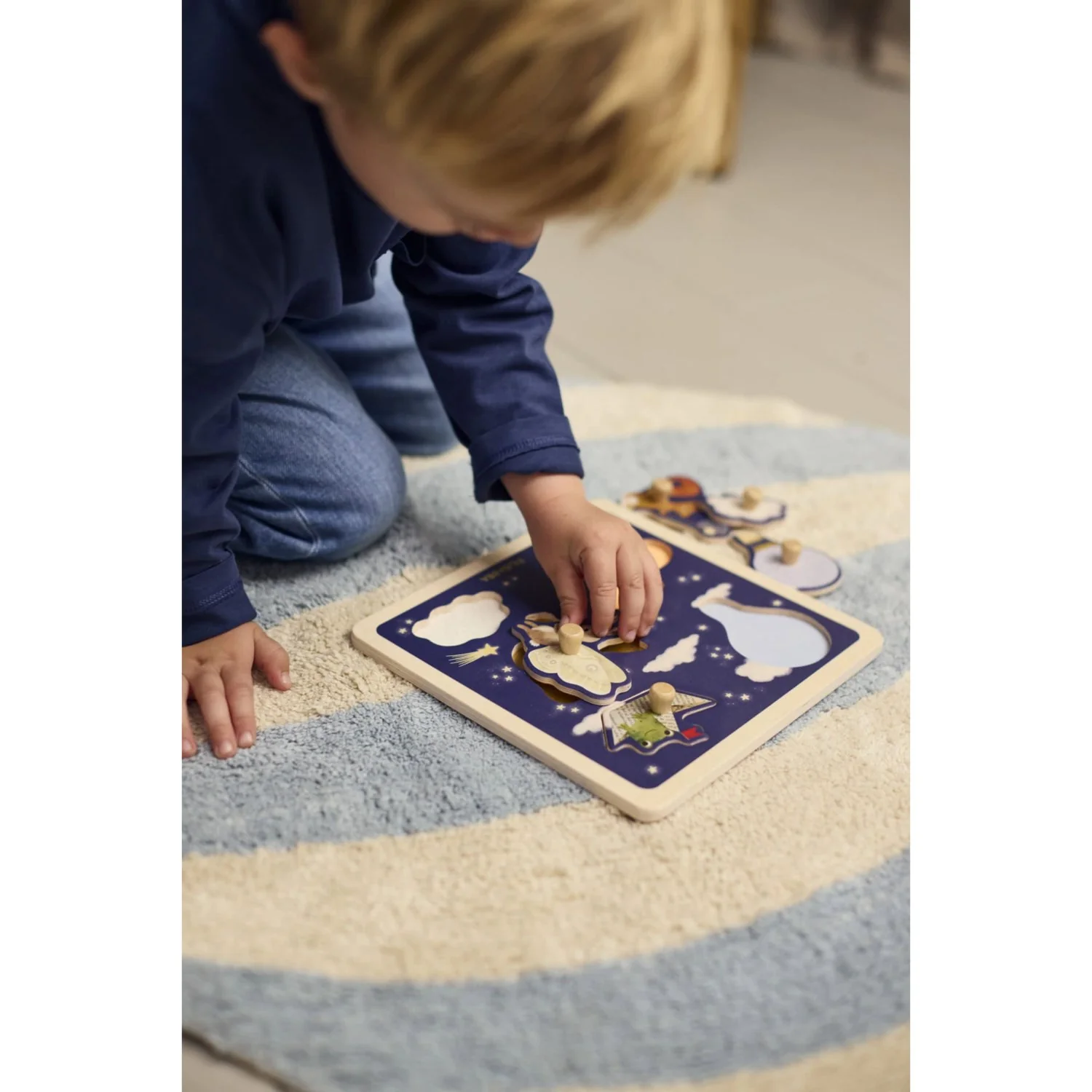 FILIBABBA Pearl Blue Tufted Rug Air Balloon - Image 2