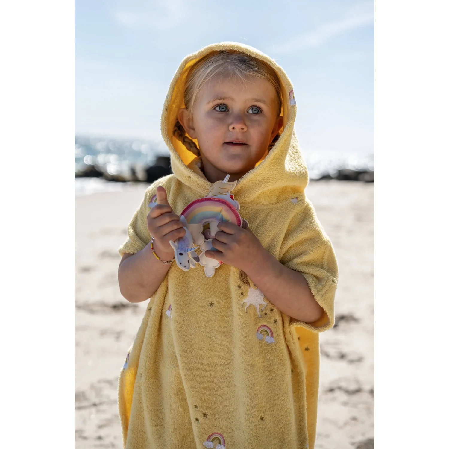 FILIBABBA Unicorn Shores Bath Poncho With Embroidery GOTS - Image 2