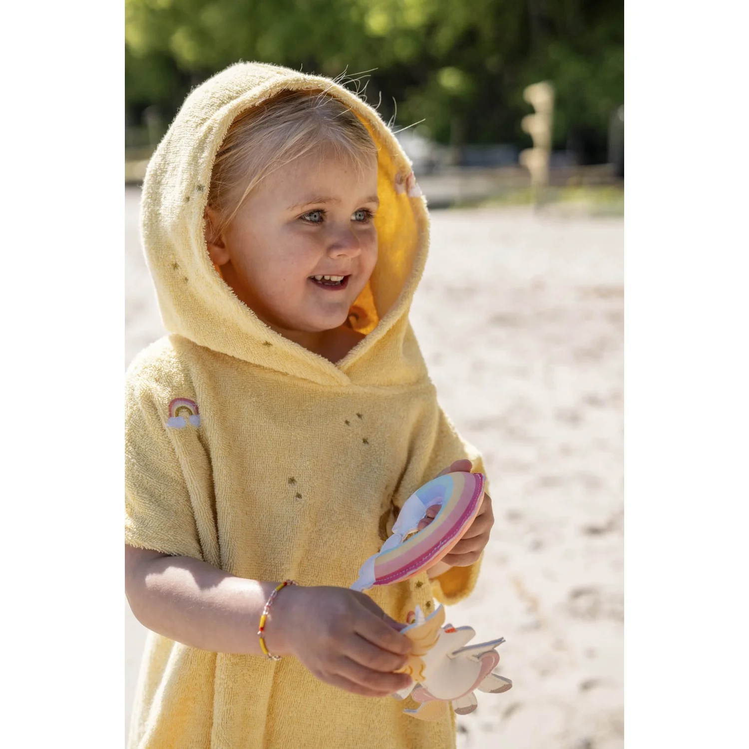 FILIBABBA Unicorn Shores Bath Poncho With Embroidery GOTS - Image 3