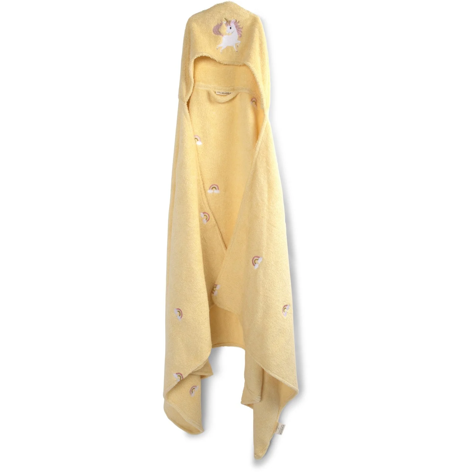 FILIBABBA Unicorn Shores Embroidered Bath Towel With Hood GOTS