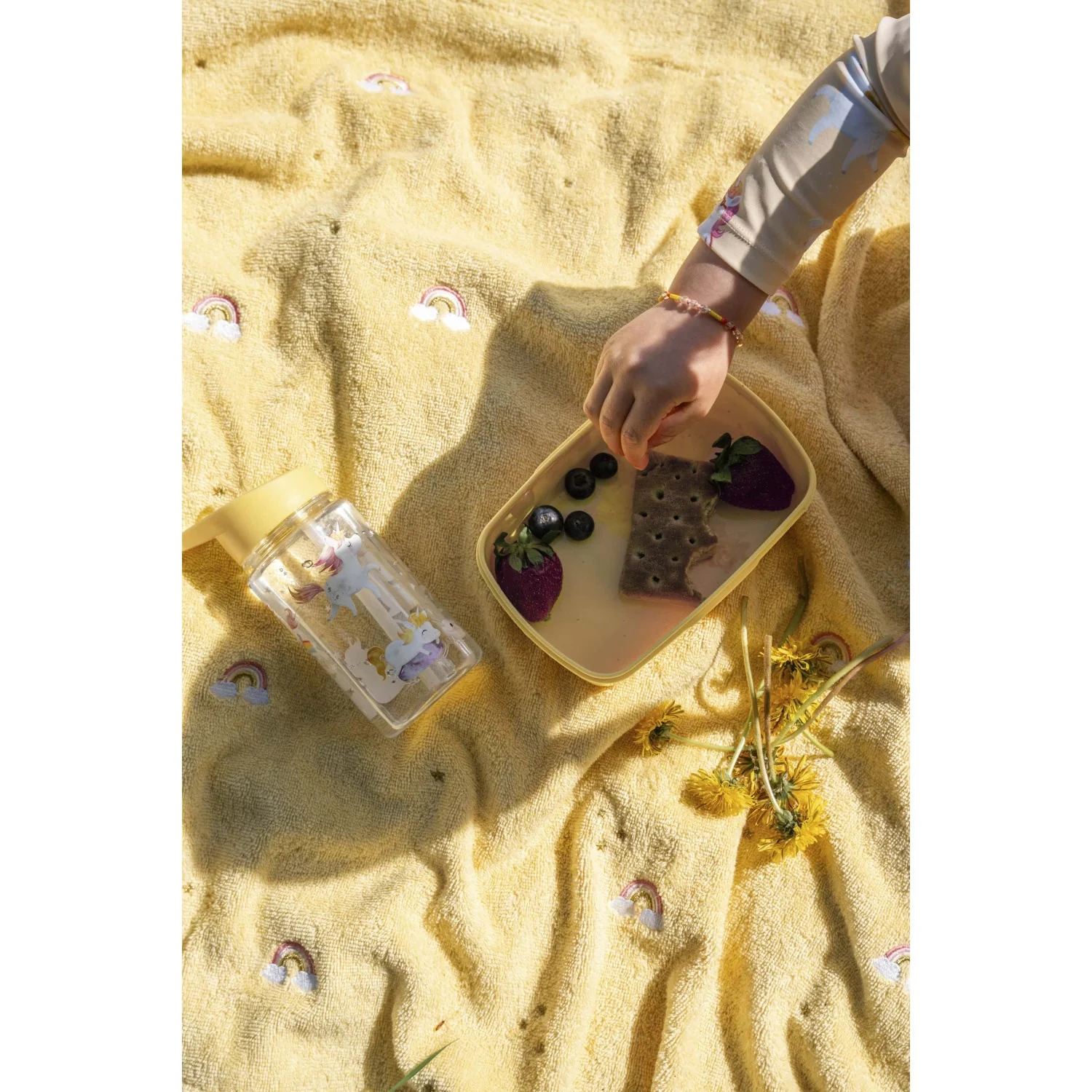 FILIBABBA Unicorn Shores Embroidered Bath Towel With Hood GOTS - Image 2