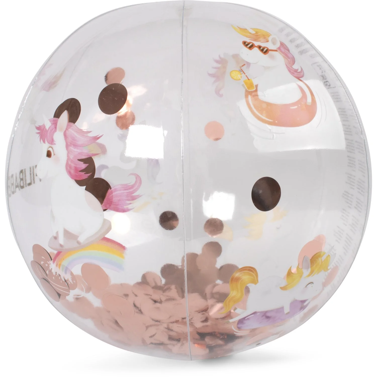FILIBABBA Unicorn Shores Confetti Alfie Beach Ball - Image 3