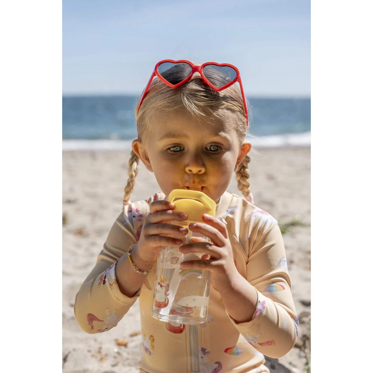 FILIBABBA Warm Red Heart Childrens Sunglasses 1-3 Years - Image 3